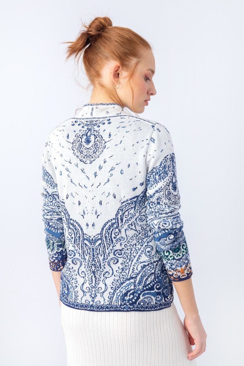 IVKO - Jacquard Jacket Filigree Pattern Off-White