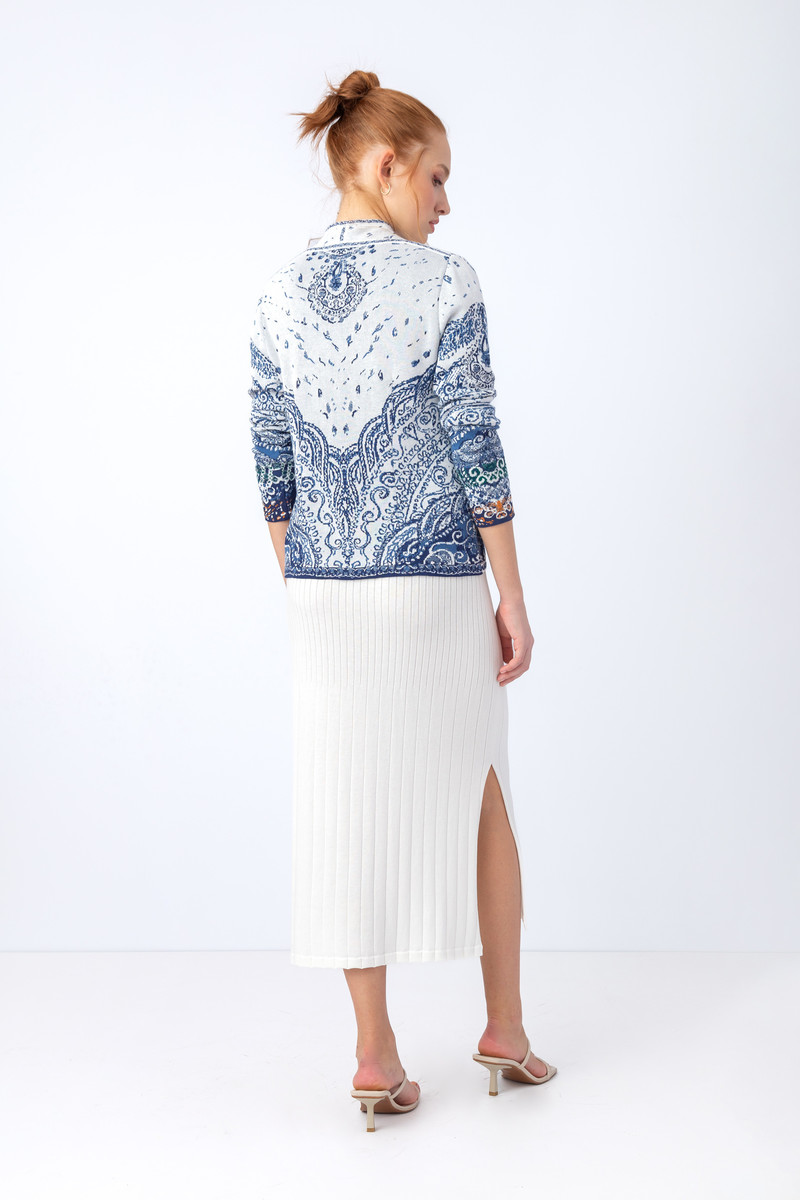 IVKO - Jacquard Jacket Filigree Pattern Off-White