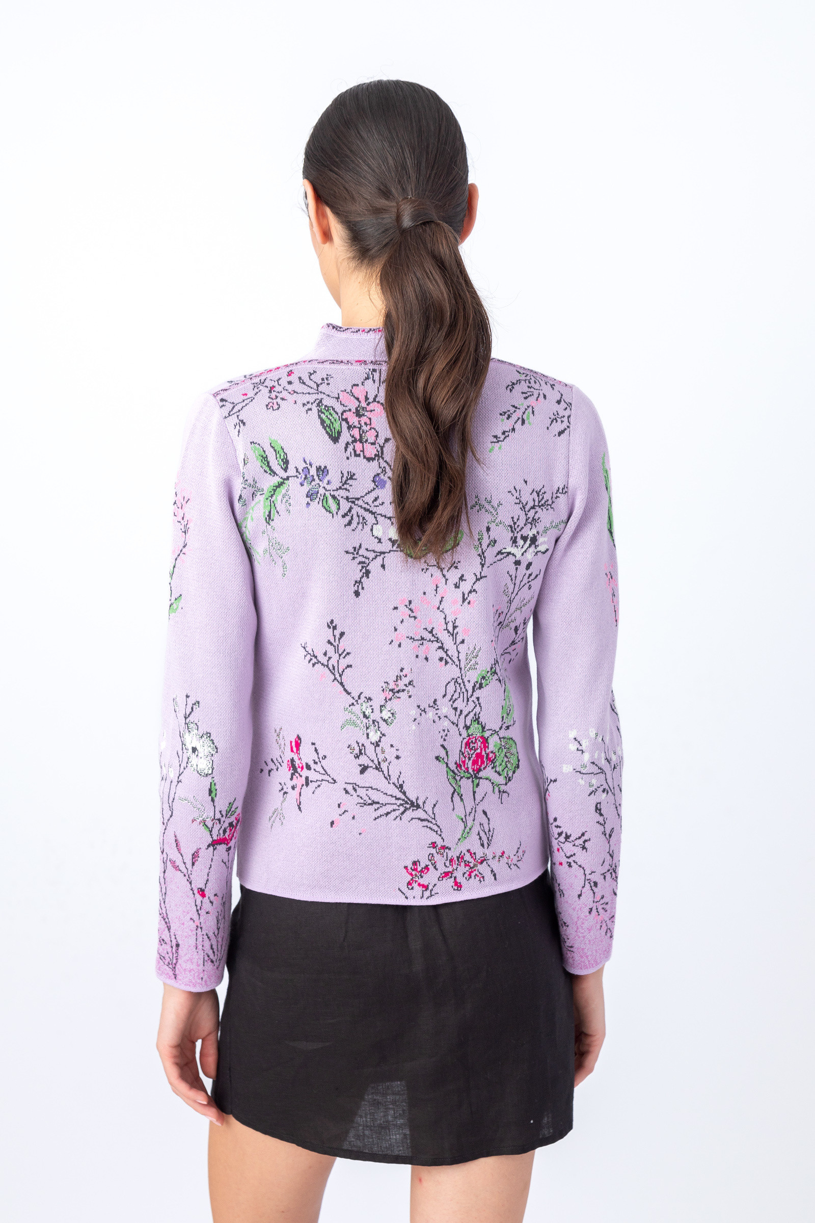 IVKO  Woman IVKO - Jacquard Jacket Herbarium Pattern Lilac