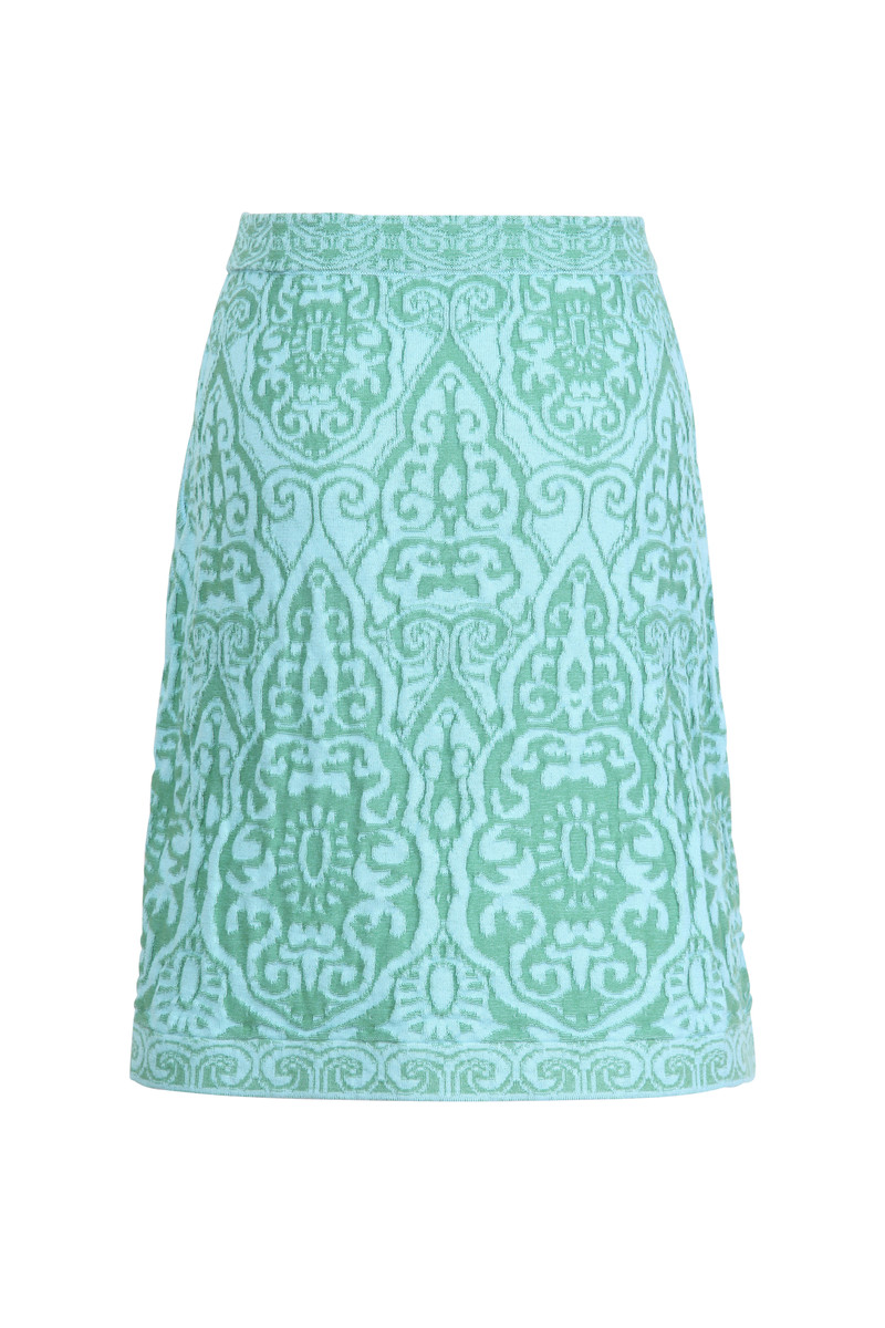 IVKO - Mini Skirt Filigree Pattern Green