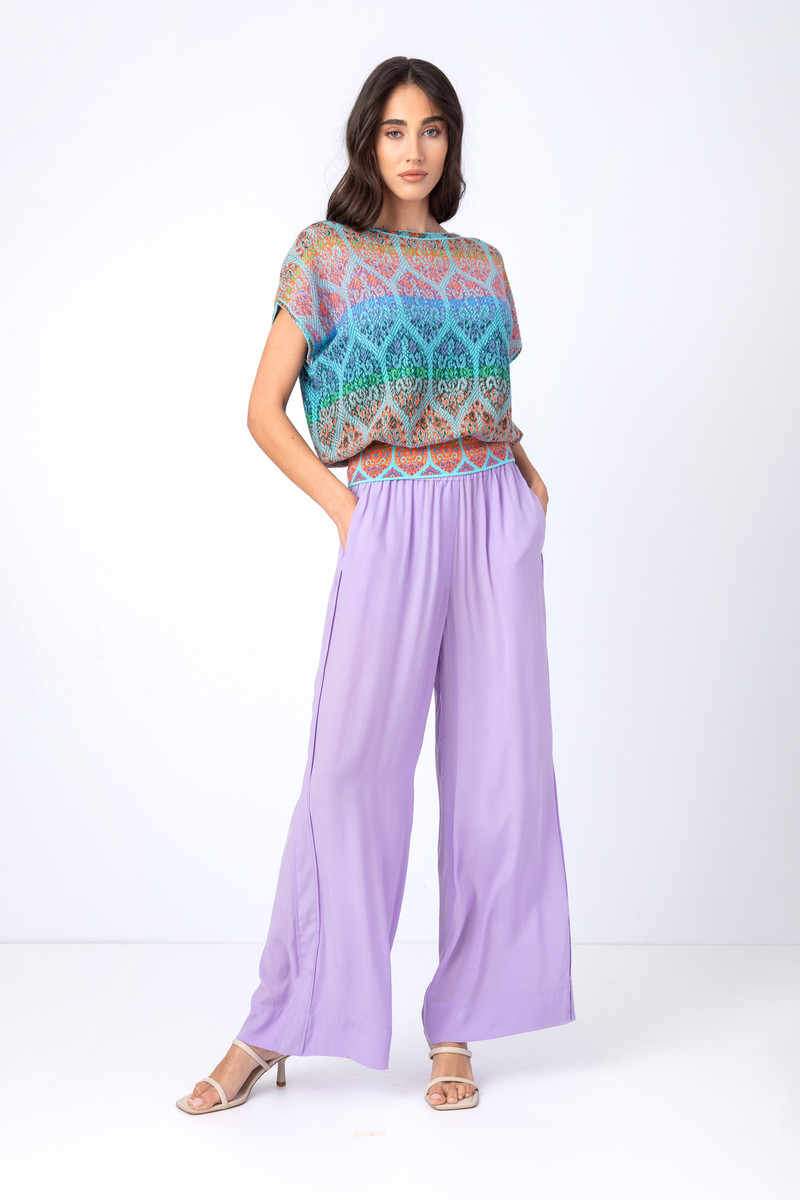 IVKO - Jacquard Pullover Retro Pattern Sky