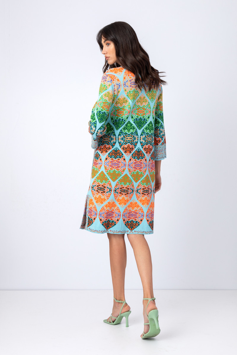 IVKO - Jacquard Coat Retro Pattern Sky