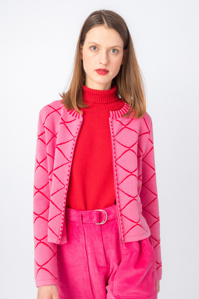 IVKO - Jacket Structure Pattern Pink