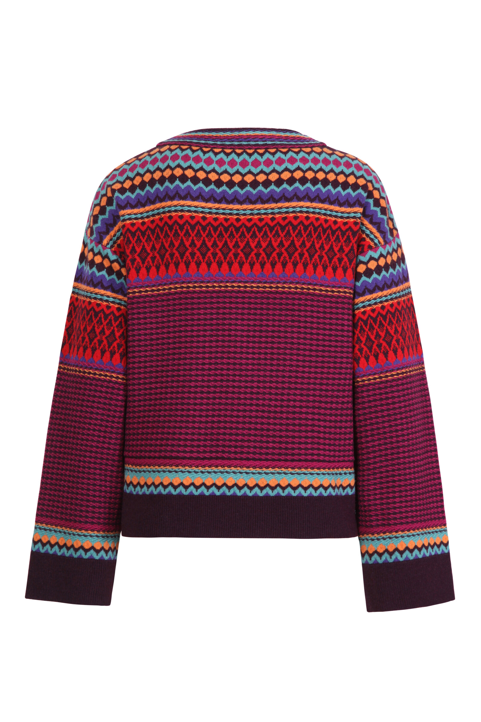 IVKO  Woman IVKO - Jacquard Pullover Structure Pattern Pink