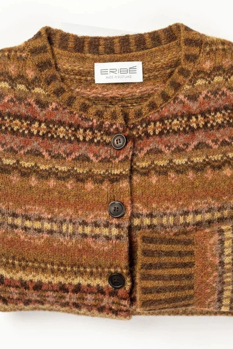 Eribé - Westray Cardigan Chestnut