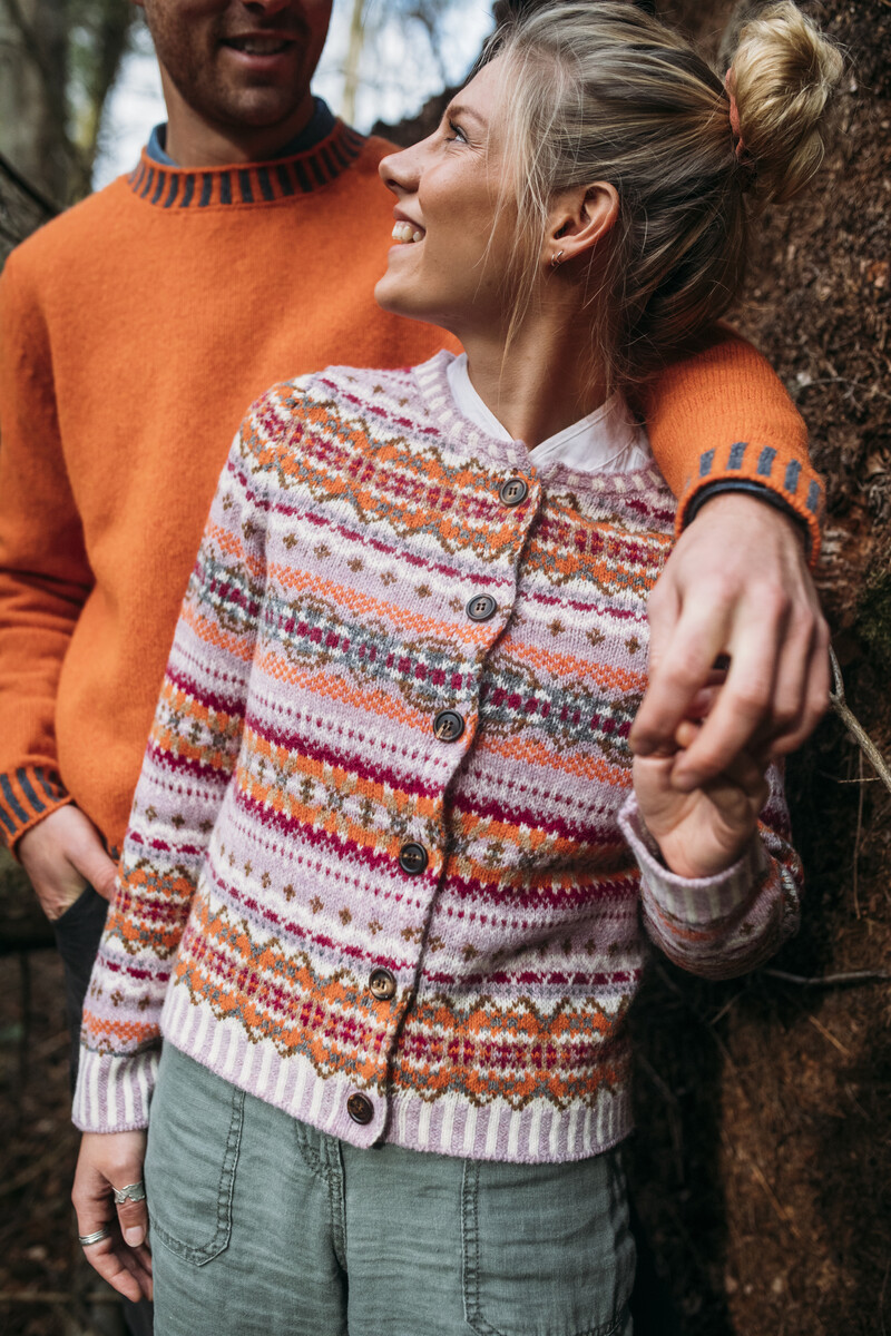 Eribé - Westray Cardigan Orange Burst