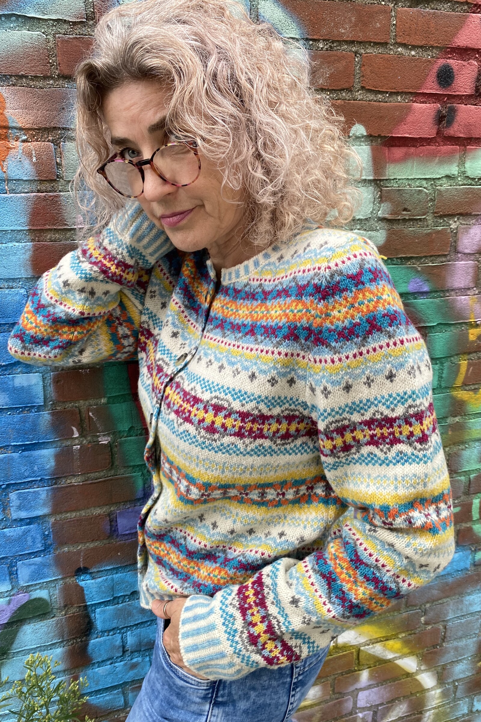 Eribé Eribé - Westray Cardigan Budgie