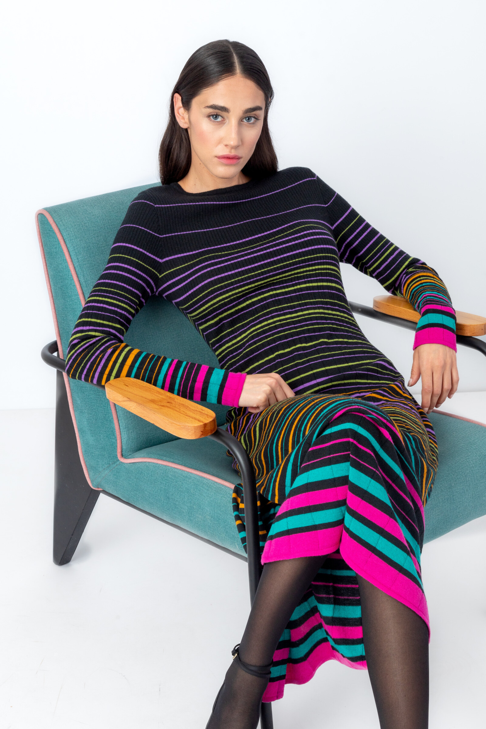 IVKO  Woman IVKO - Striped Dress Black