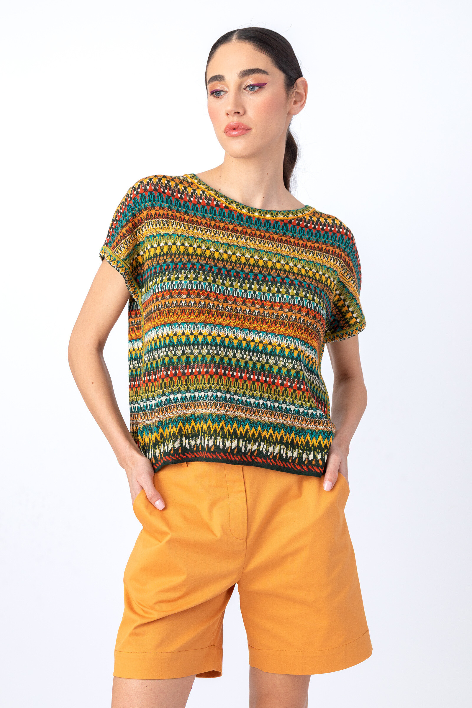 IVKO  Woman IVKO  - Sleeveless Pullover Stripe Pattern Amazonas