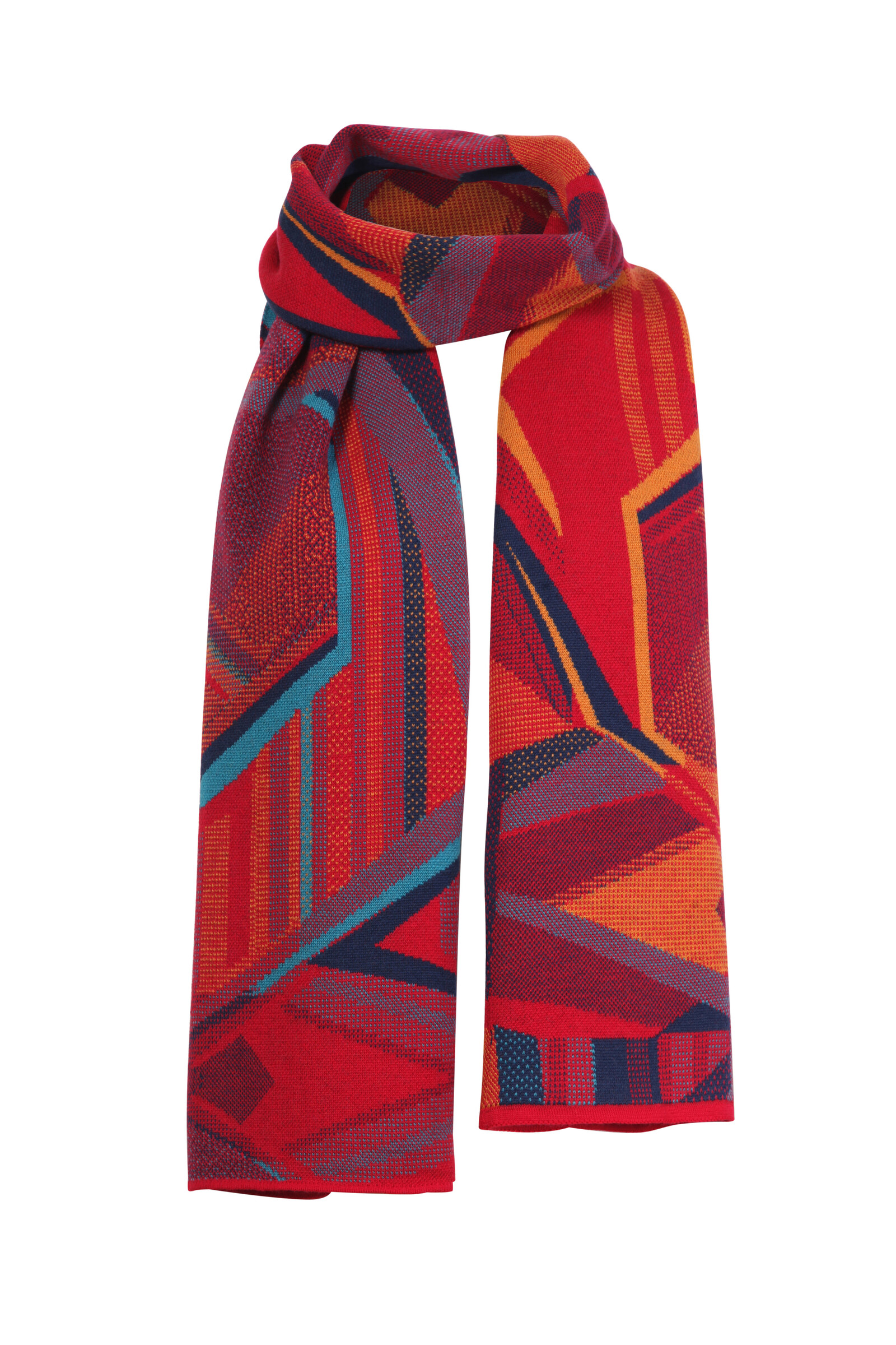 IVKO  Woman IVKO - Scarf Abstract Print Cherry