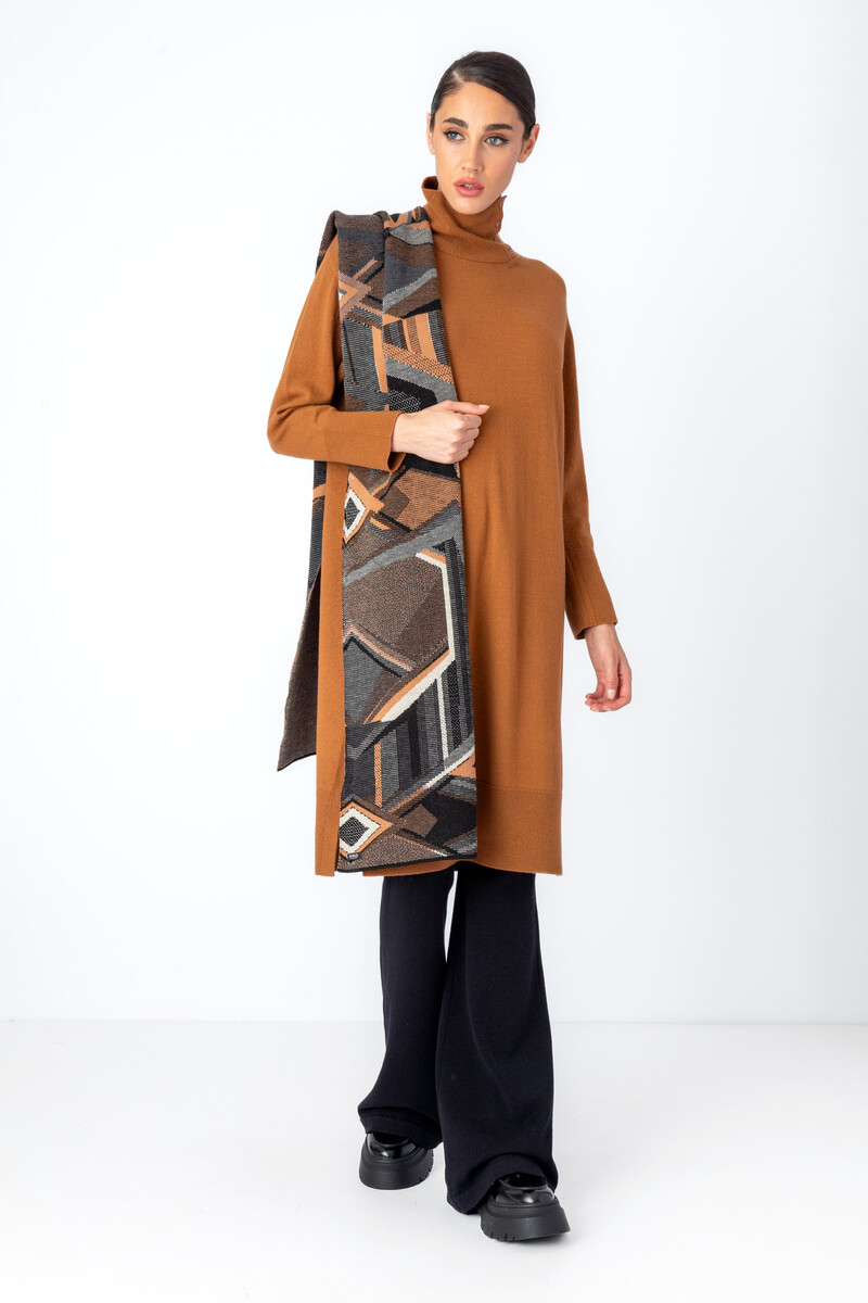 IVKO - Scarf Abstract Print Black