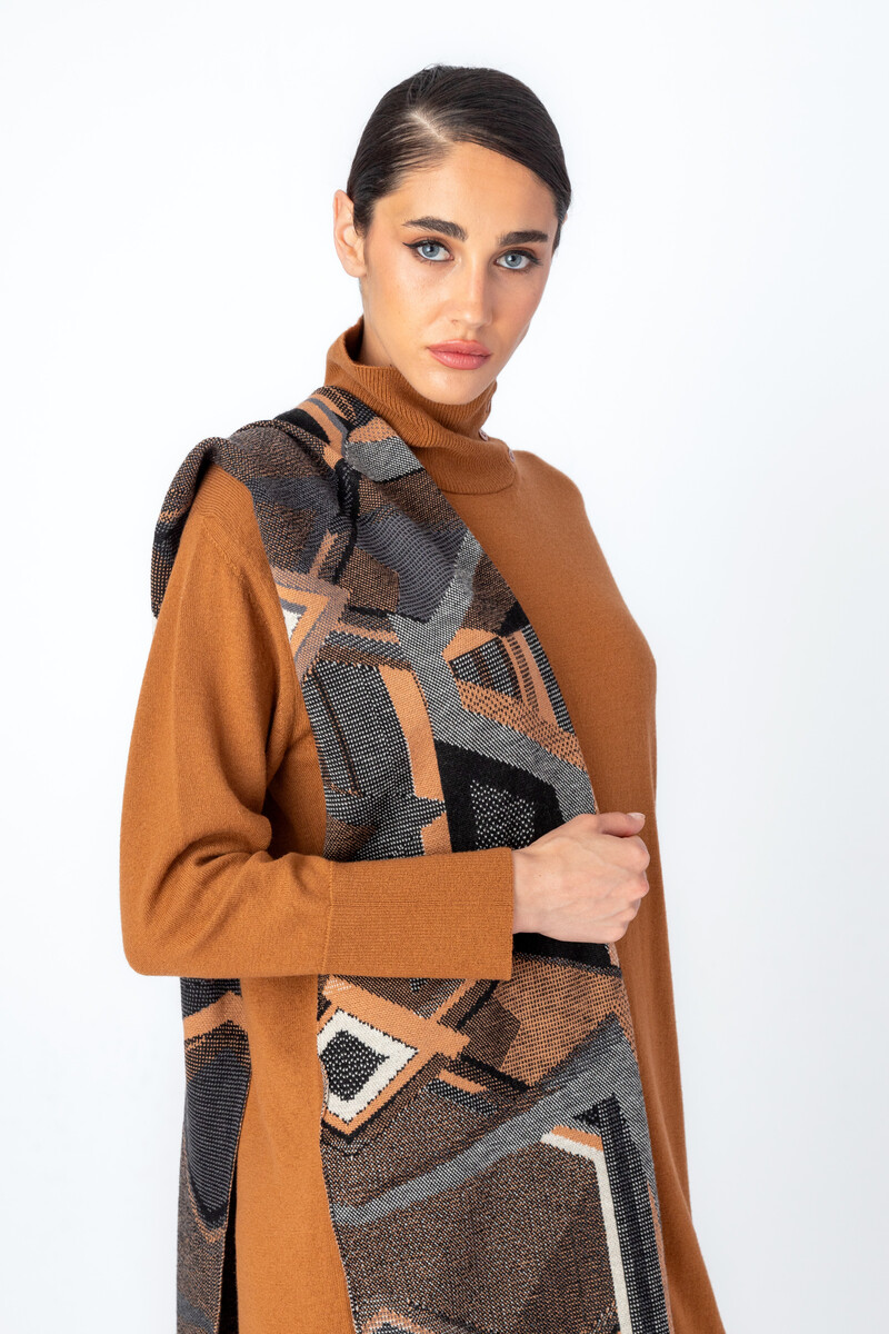 IVKO - Scarf Abstract Print Black