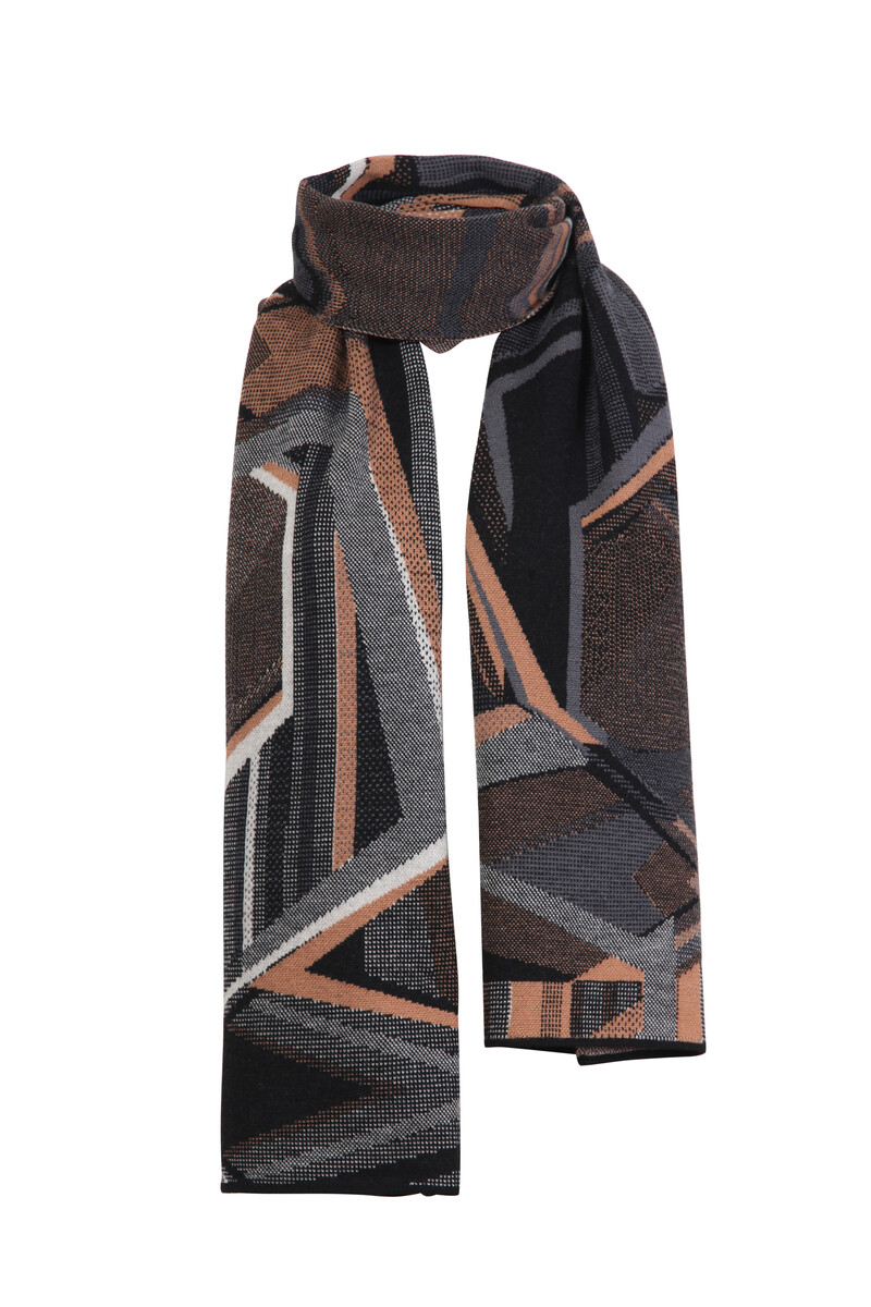 IVKO - Scarf Abstract Print Black