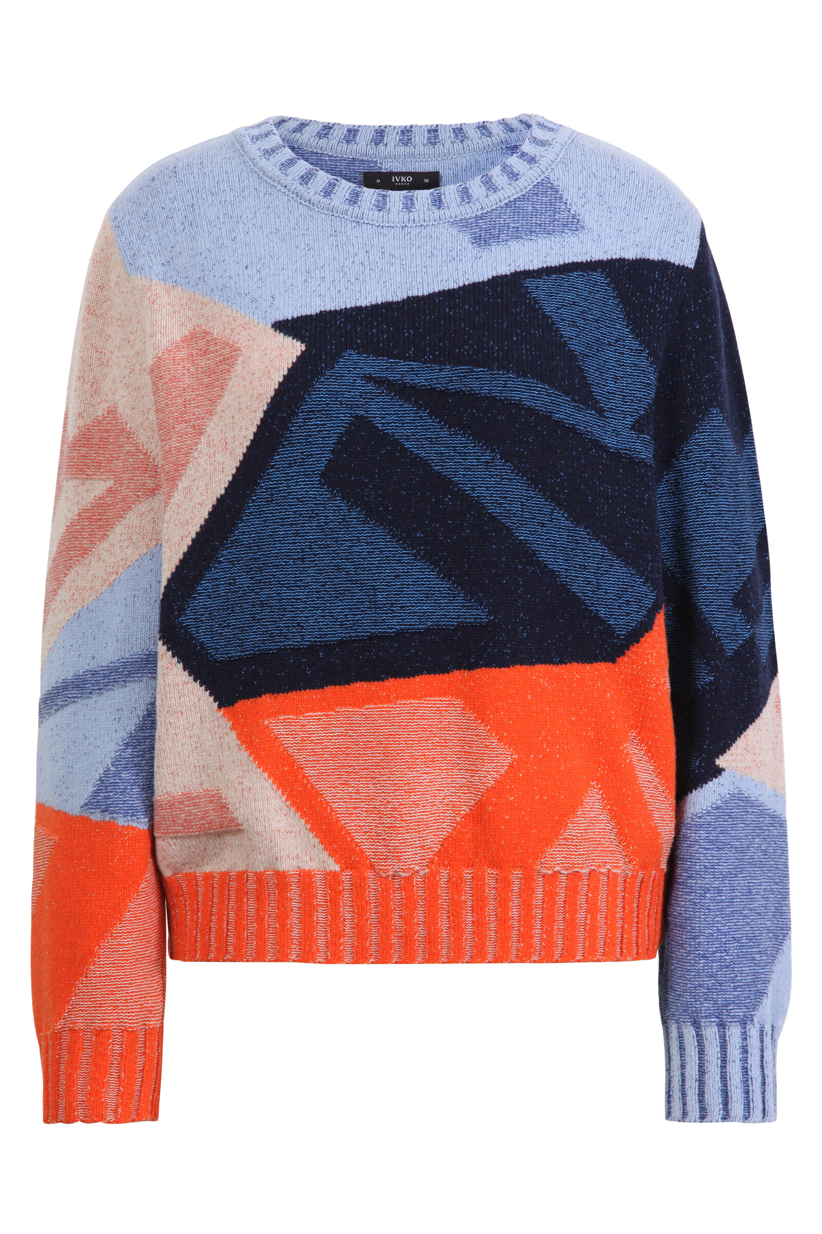 IVKO  Woman IVKO - Intarsia Pullover Abstract Pattern Marine