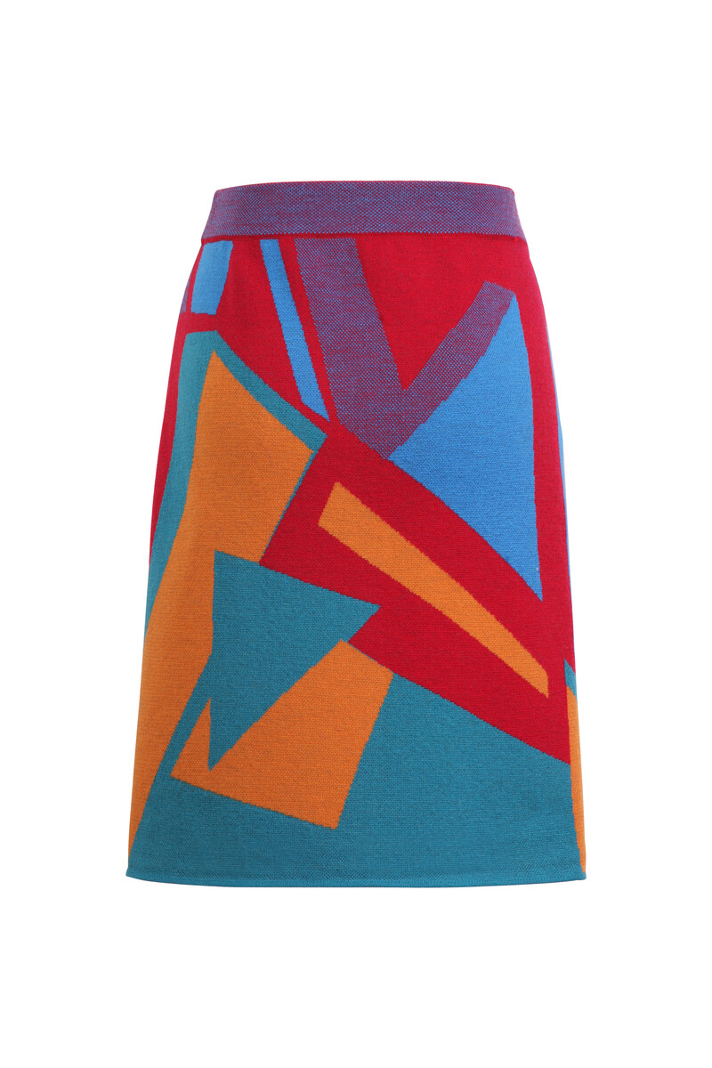 IVKO - Skirt Abstract Pattern Cherry