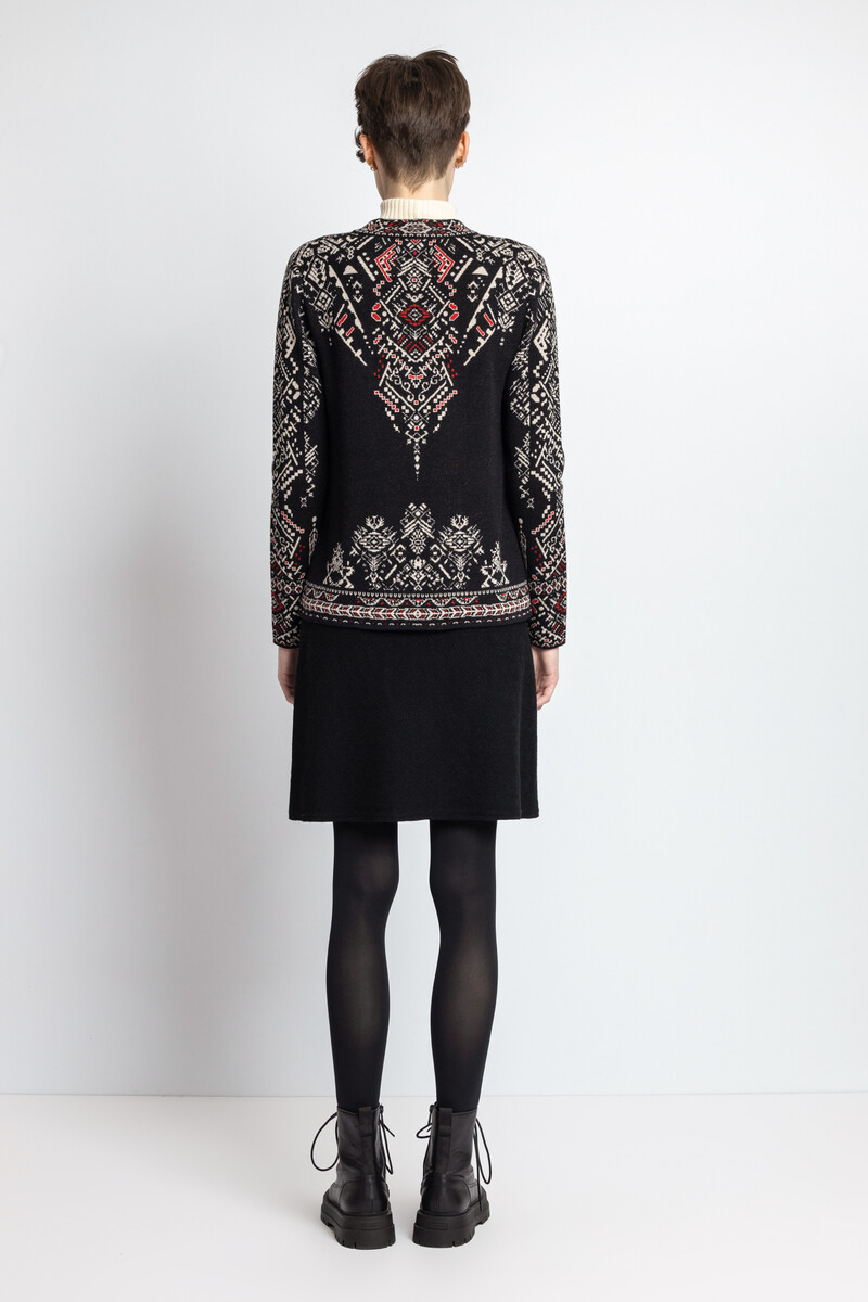 IVKO - Jacquard Jacket Root Pattern Black