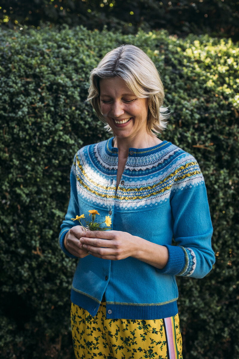 Eribé - Alpine Cardigan Turquoise