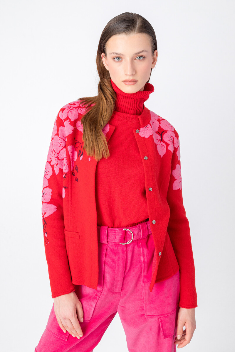 IVKO Woman - Jacket Orchid Motive Red