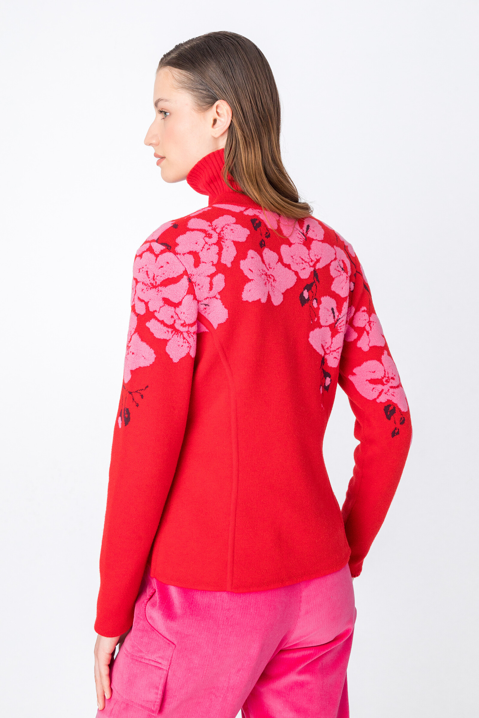 IVKO  Woman IVKO Woman - Jacket Orchid Motive Red