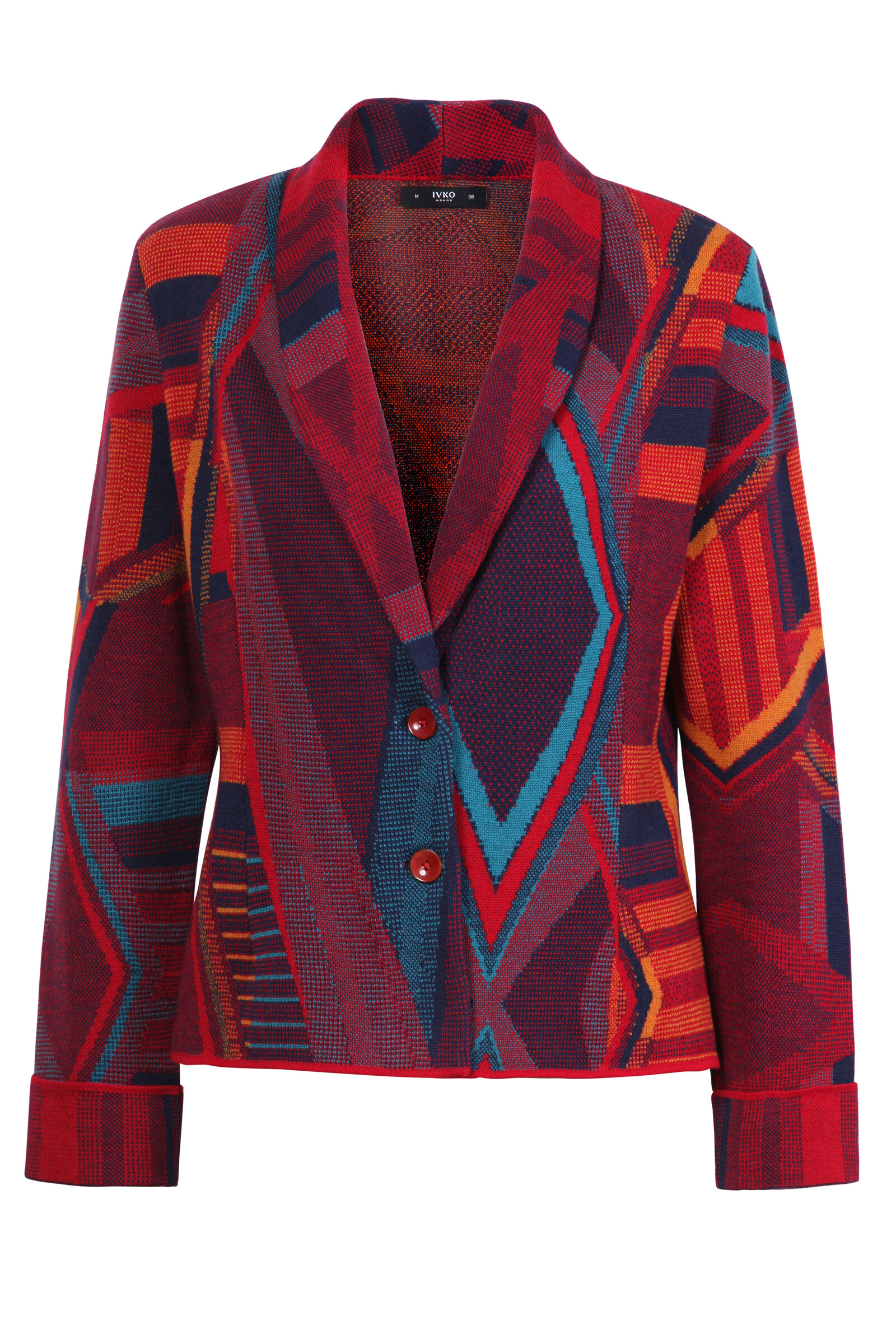 IVKO  Woman IVKO - Blazer Abstract Pattern Cherry