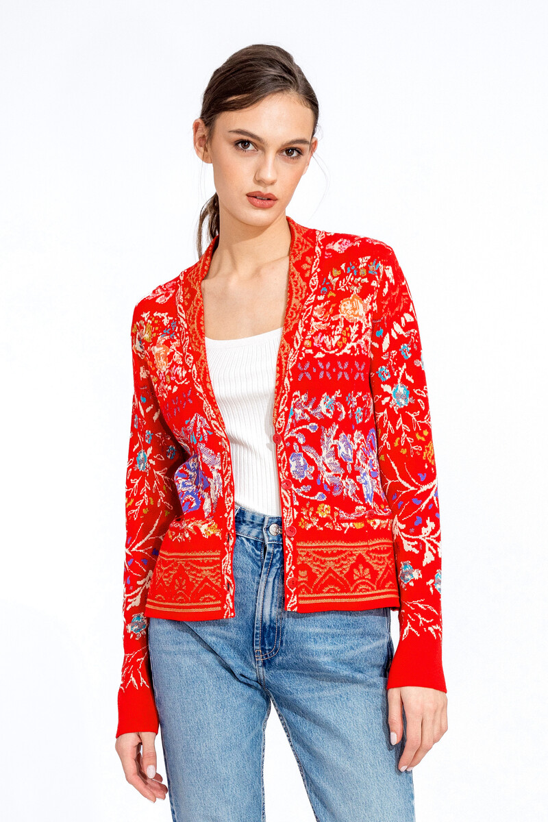 IVKO - Jacquard Jacket Andalusia Pattern Red