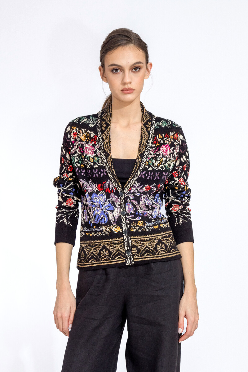 IVKO - Jacquard Jacket Andalusia Pattern Black