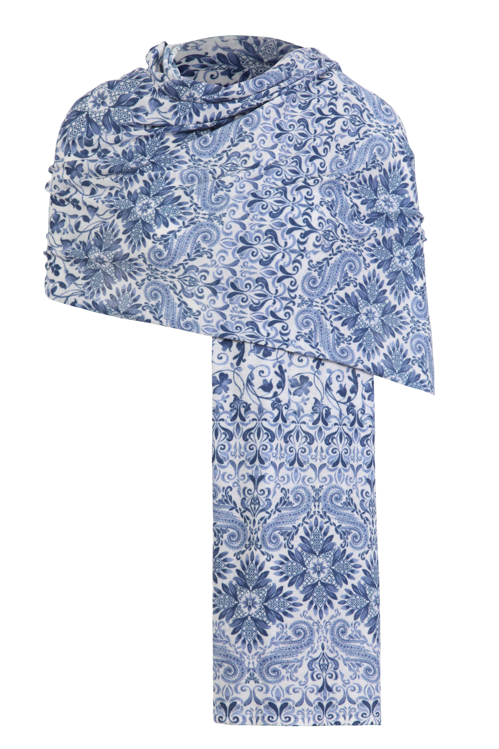 IVKO  Woman IVKO - Printed Scarf Alhambra Pattern White