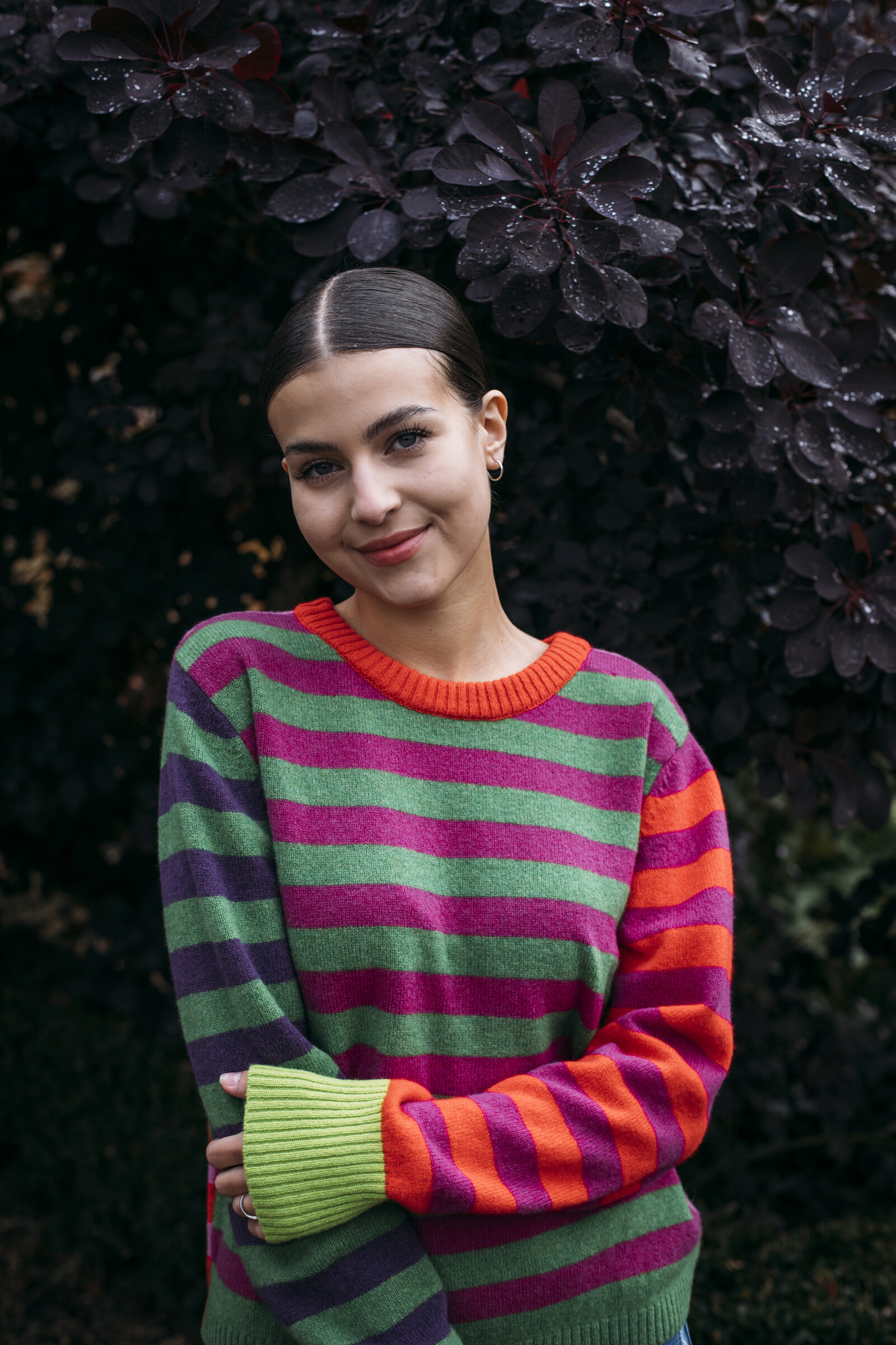 Eribé Eribé - Stobo Stripe Sweater Rosa