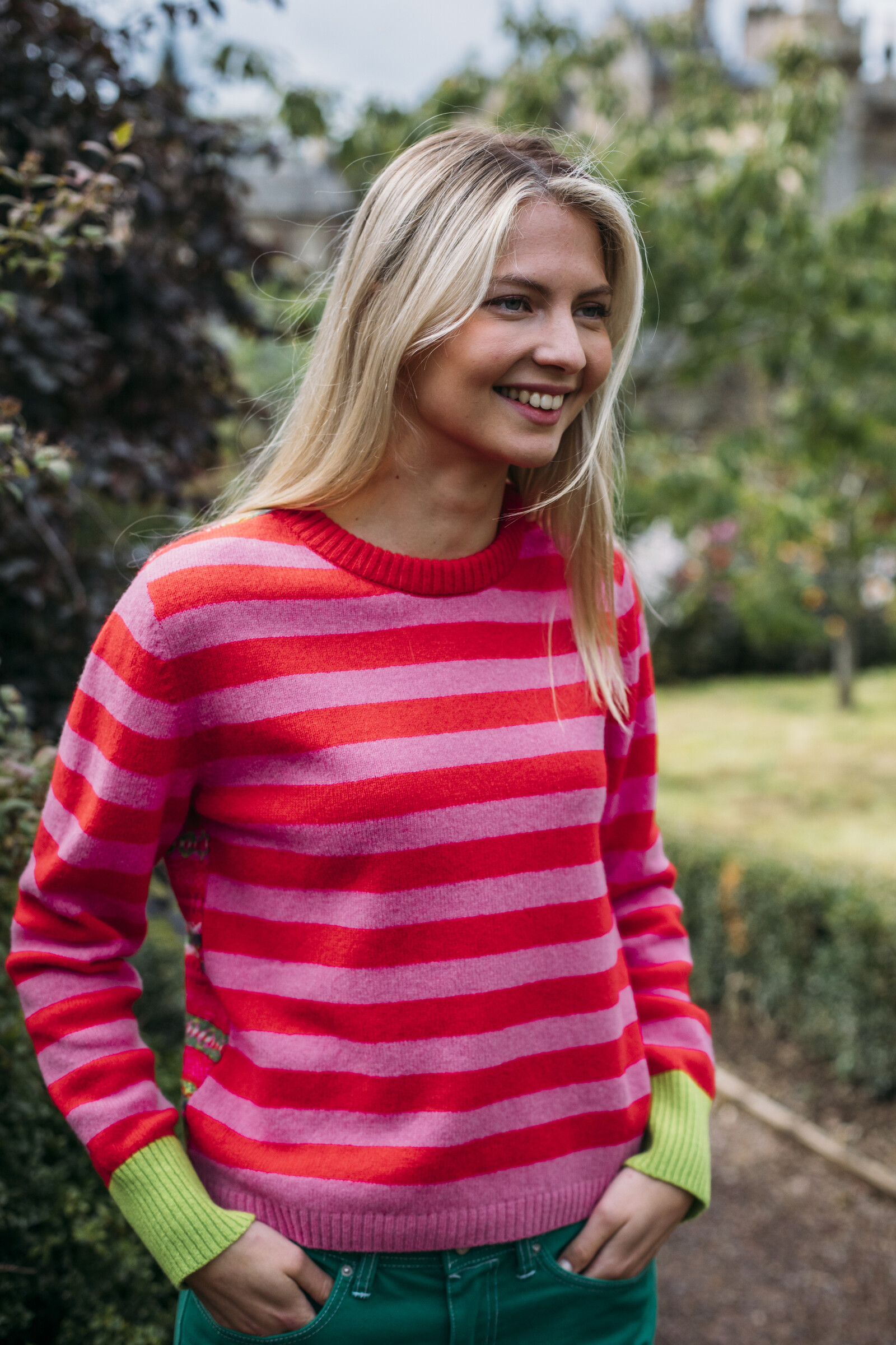 Eribé Eribé - Stobo Fairisle Sweater Rosa