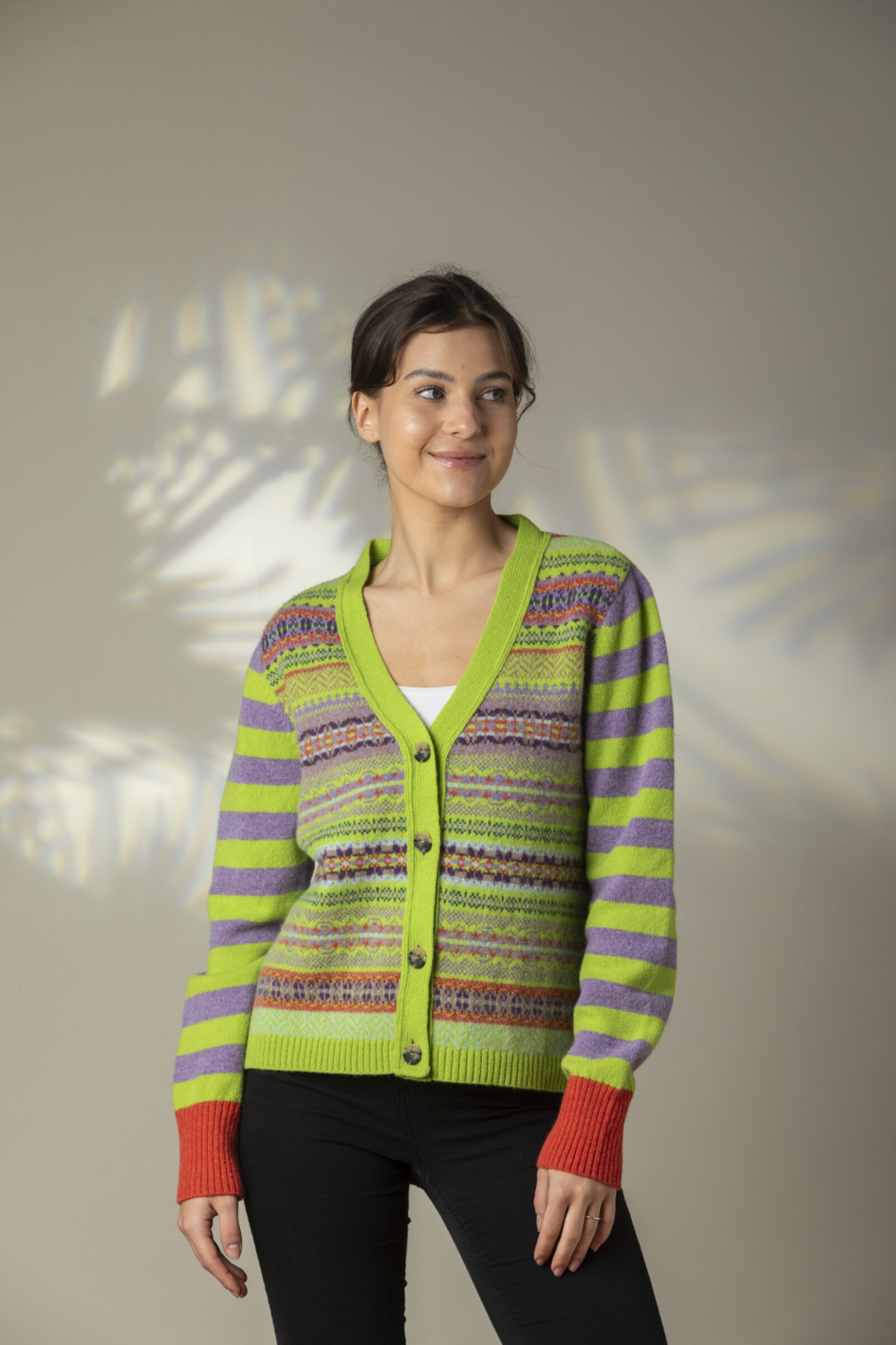 Eribé Eribé - Stobo Fairisle V-Neck Cardigan Luscious