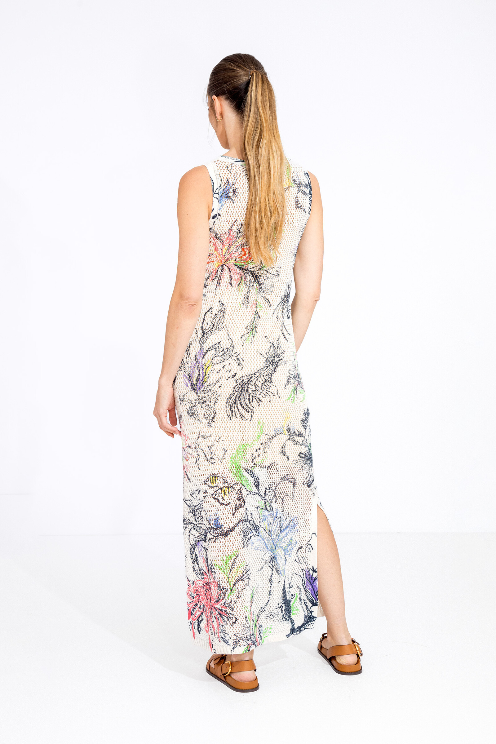 IVKO  Woman IVKO - Printed Dress Seabed Motif Off-White