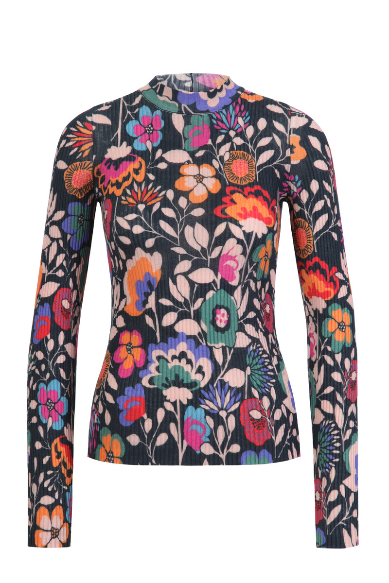 IVKO - Printed Pullover Floral Pattern Black