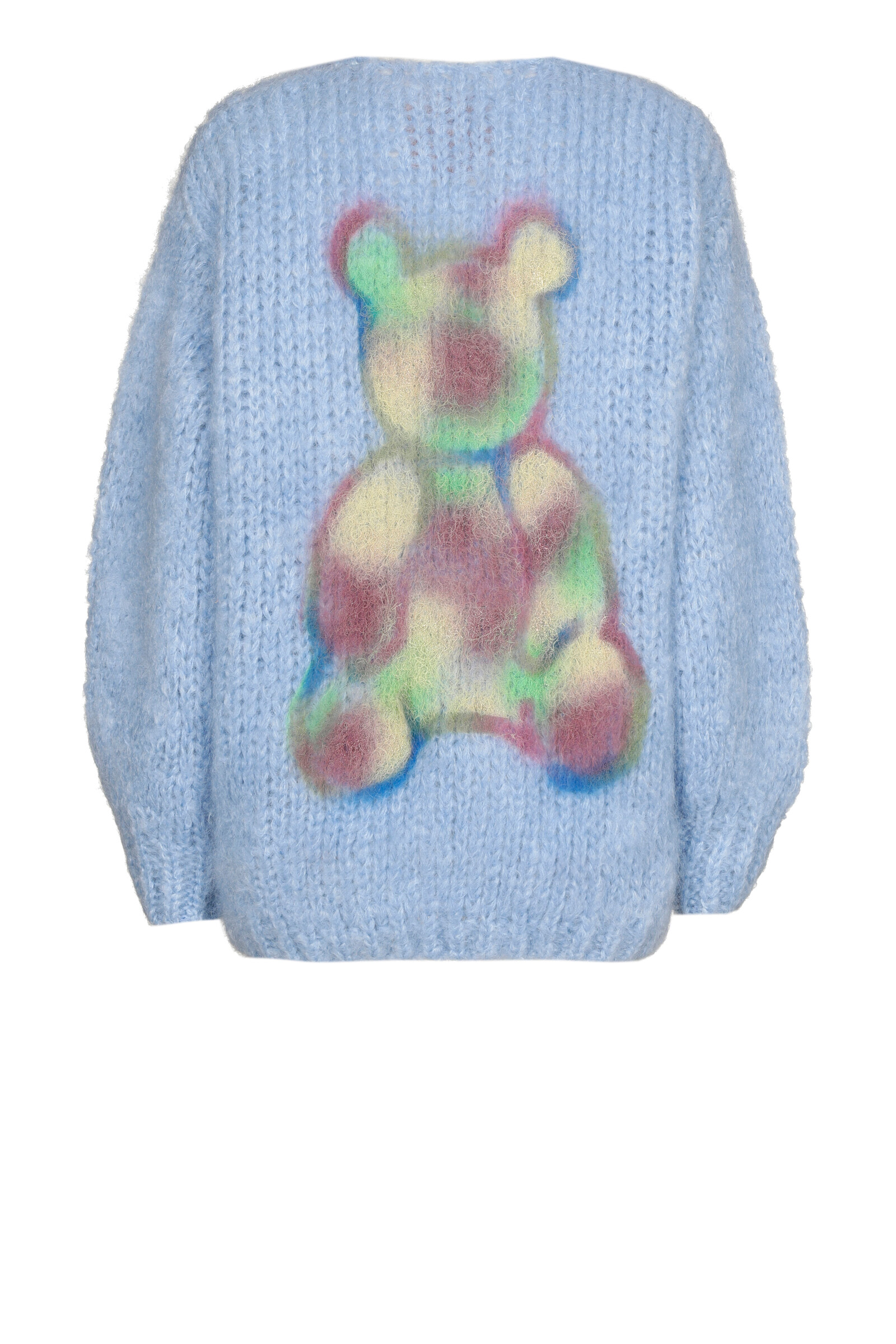 Les Tricots d'O Les Tricots d'O - Charlotte Light Blue Bear Graffiti