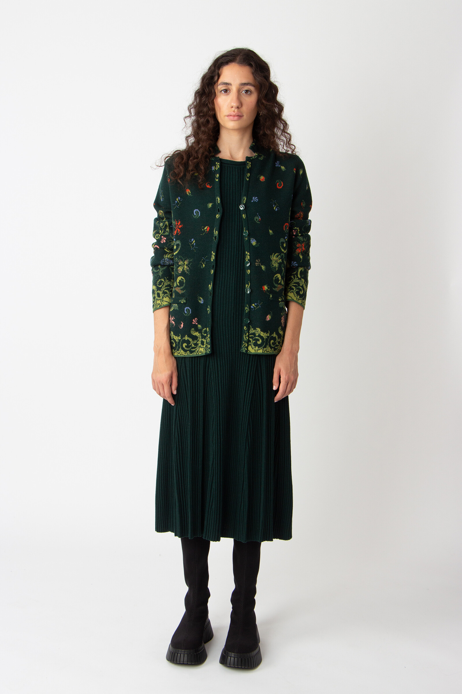 IVKO  Woman IVKO - Jacquard Jacket Illumination Pattern Forest