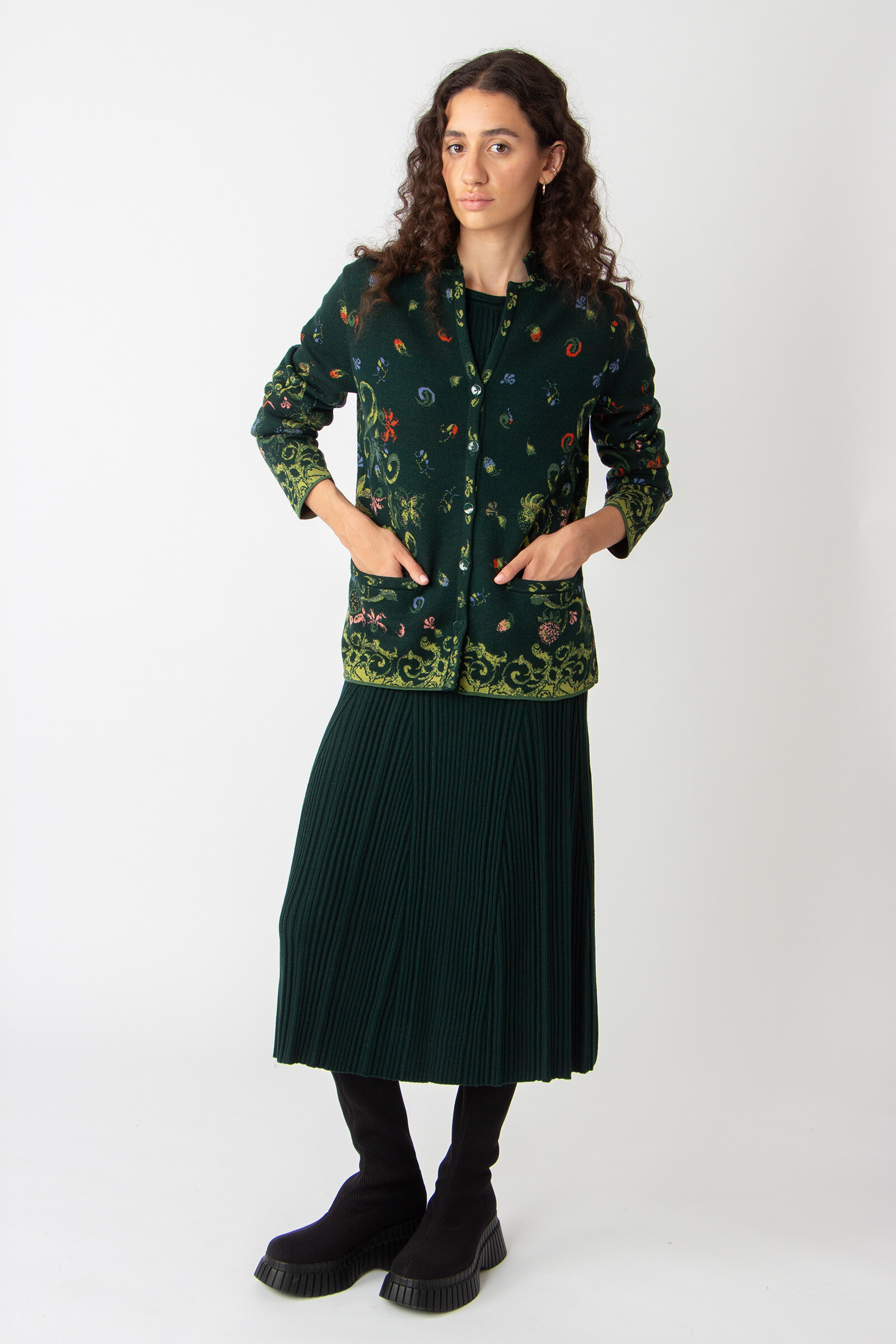 IVKO  Woman IVKO - Jacquard Jacket Illumination Pattern Forest