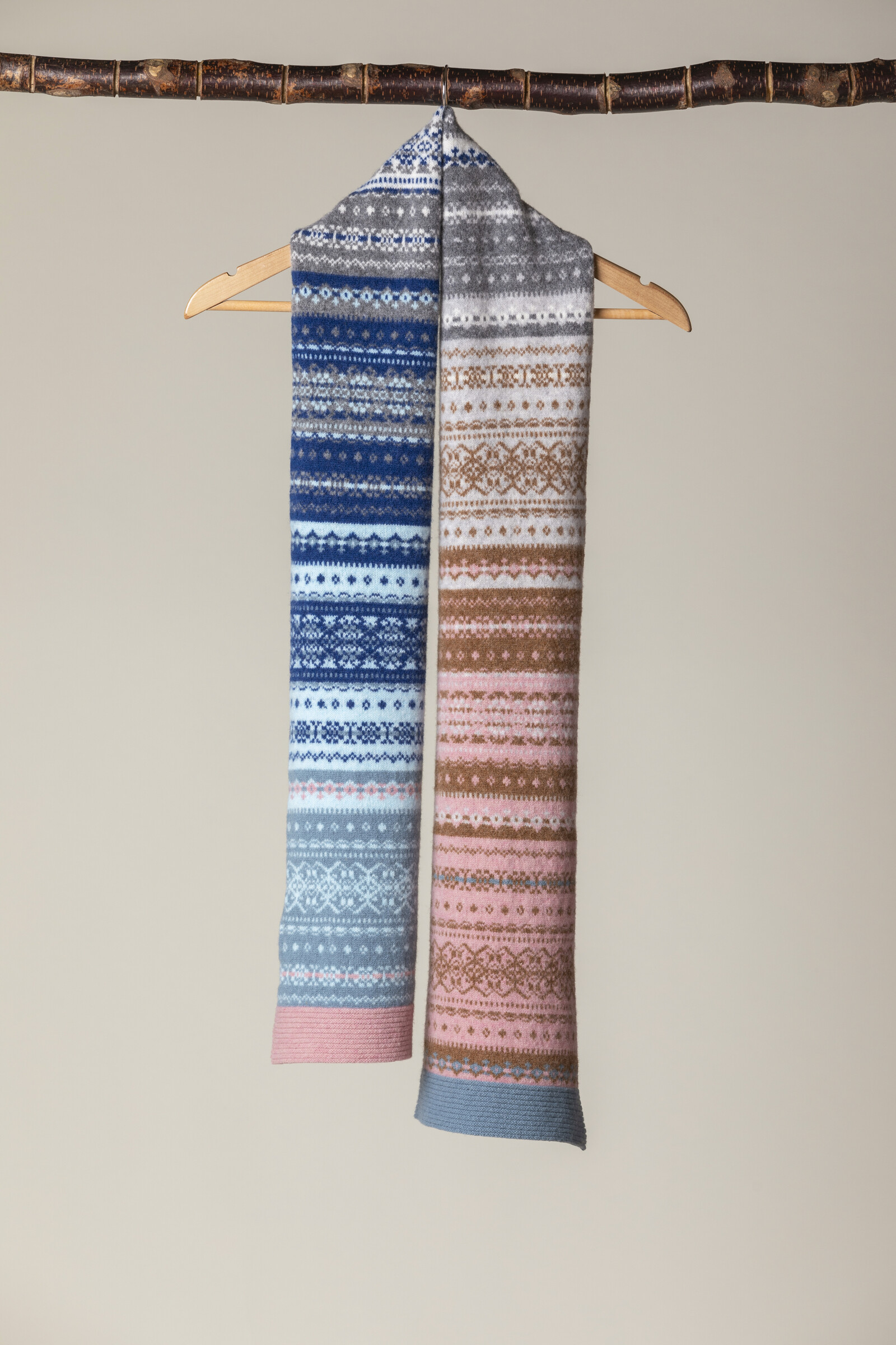 Eribé Eribé - Alloa Fairisle Scarf Dew