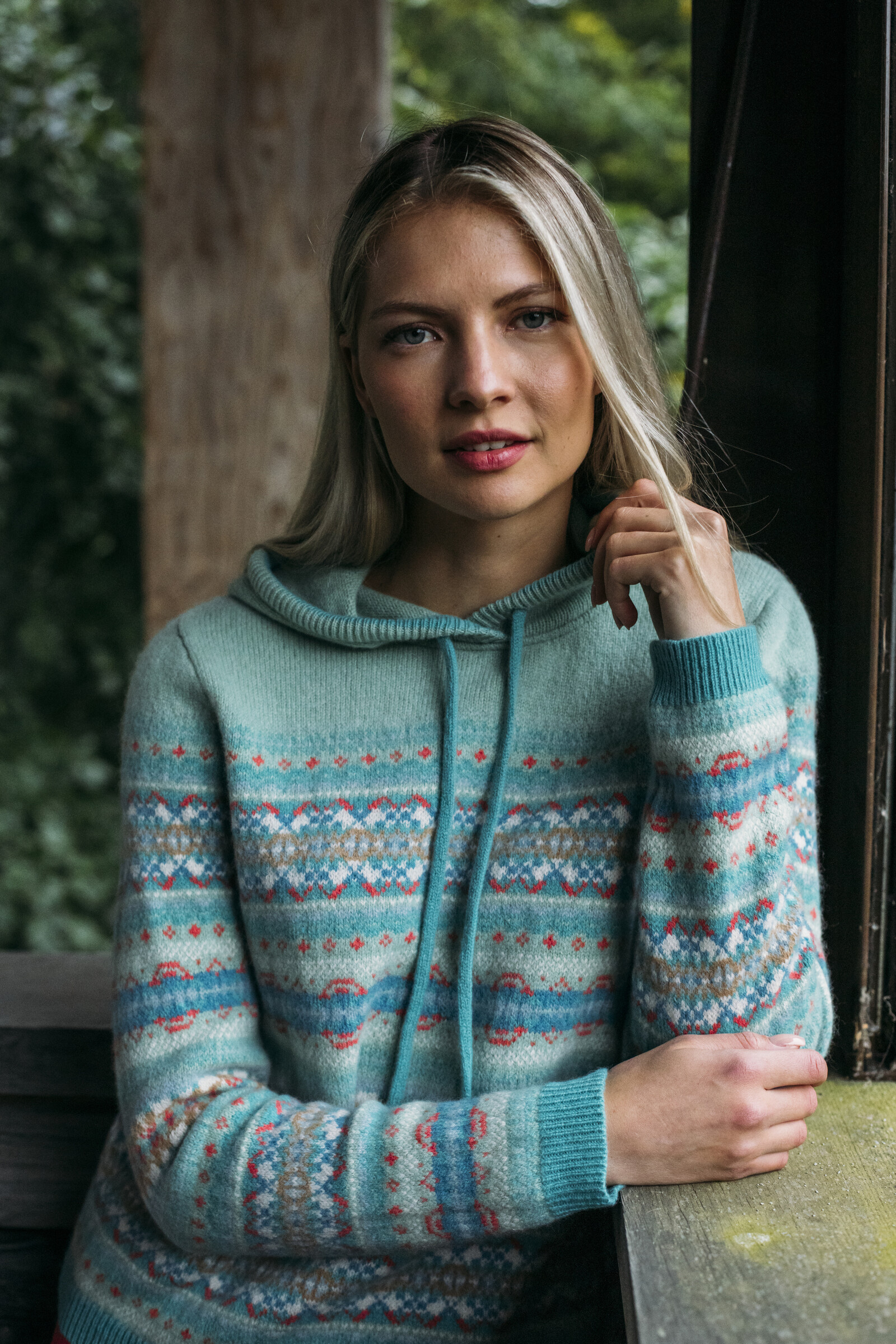 Eribé Eribé - Kinross Hoody Sweater Opal