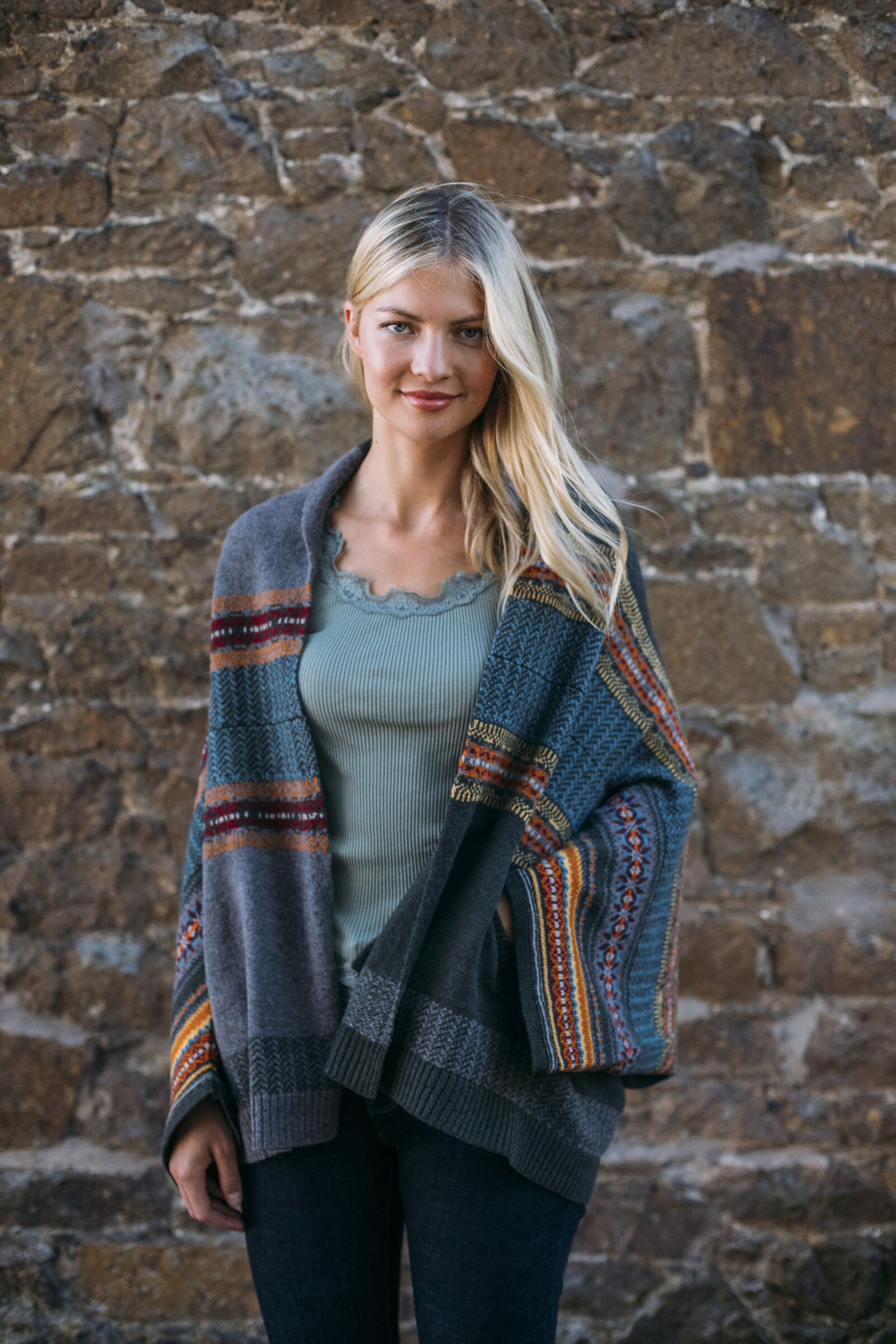 Eribé Eribé - Montrose Blanket Coat Bracken