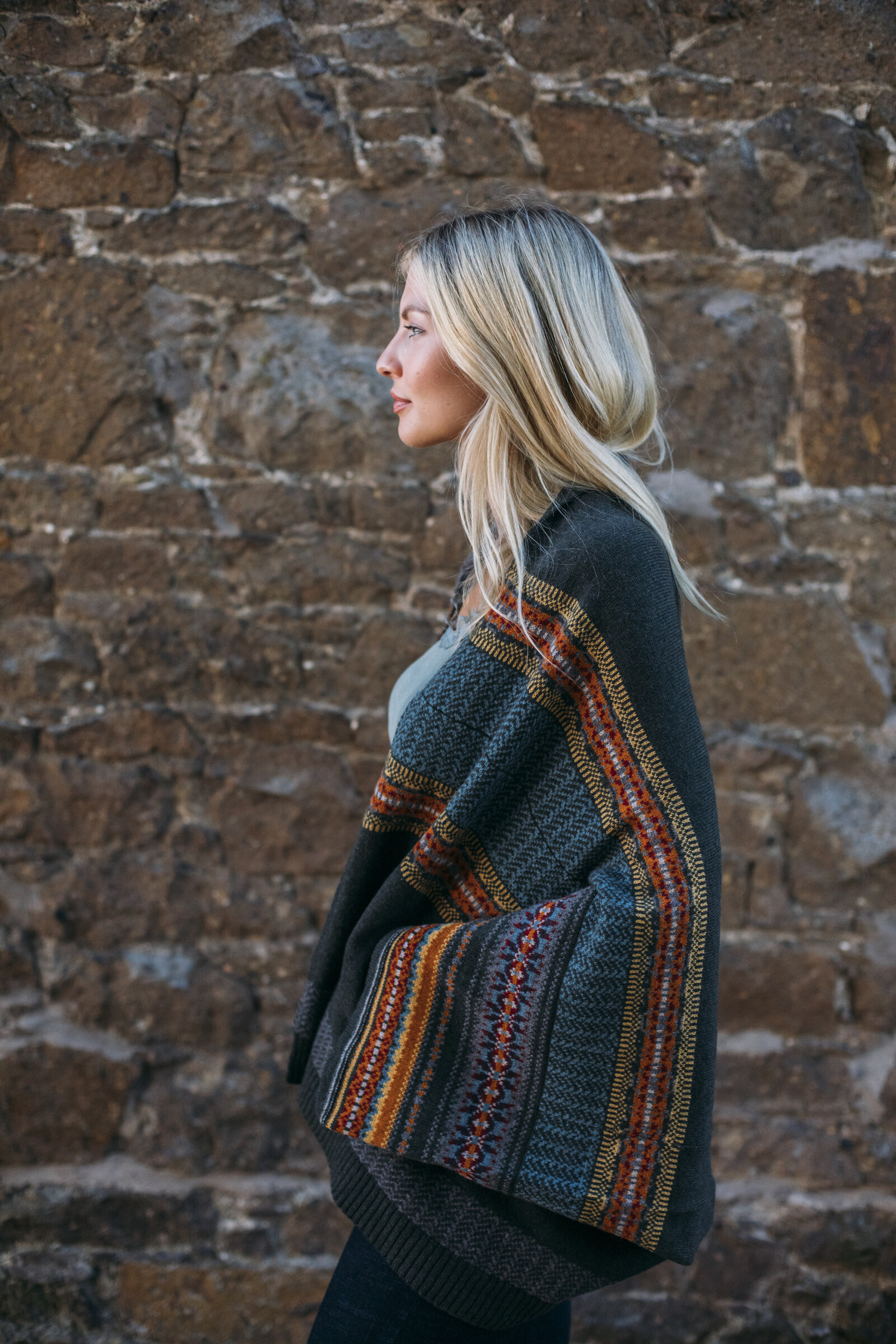 Eribé Eribé - Montrose Blanket Coat Bracken