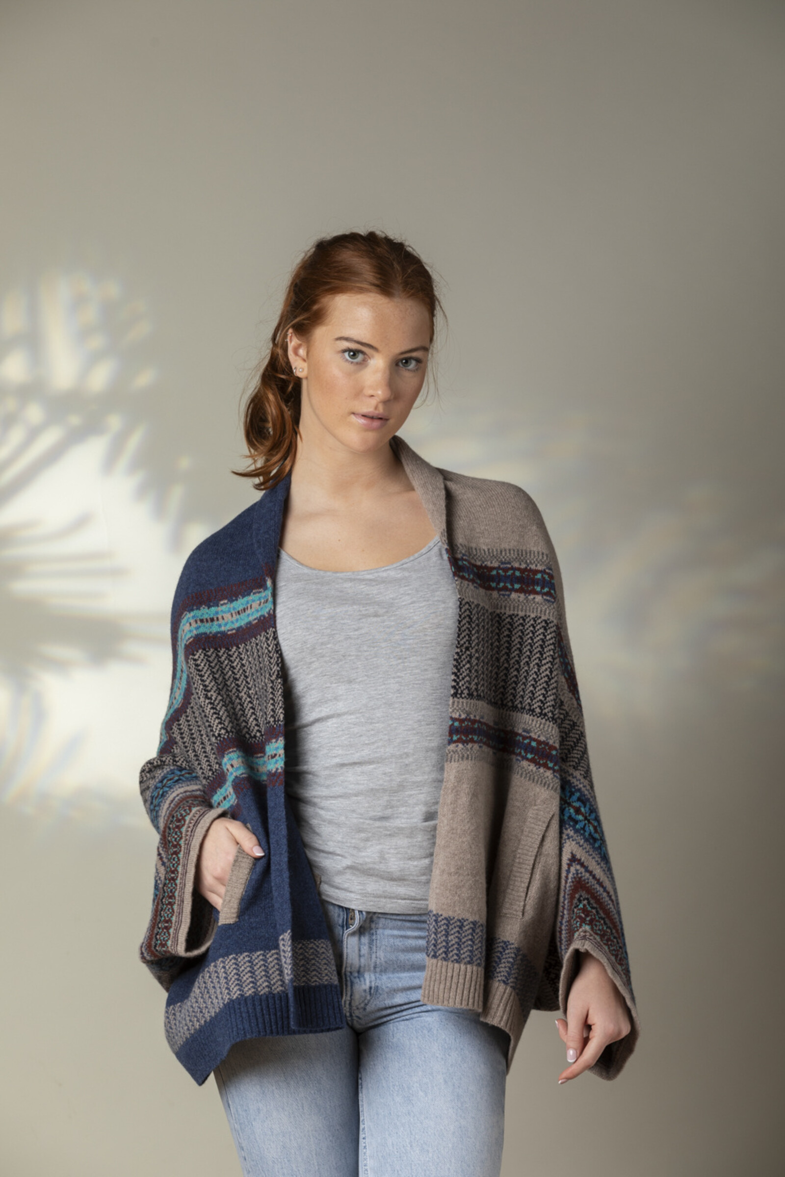 Eribé Eribé - Montrose Blanket Coat Oban Sky