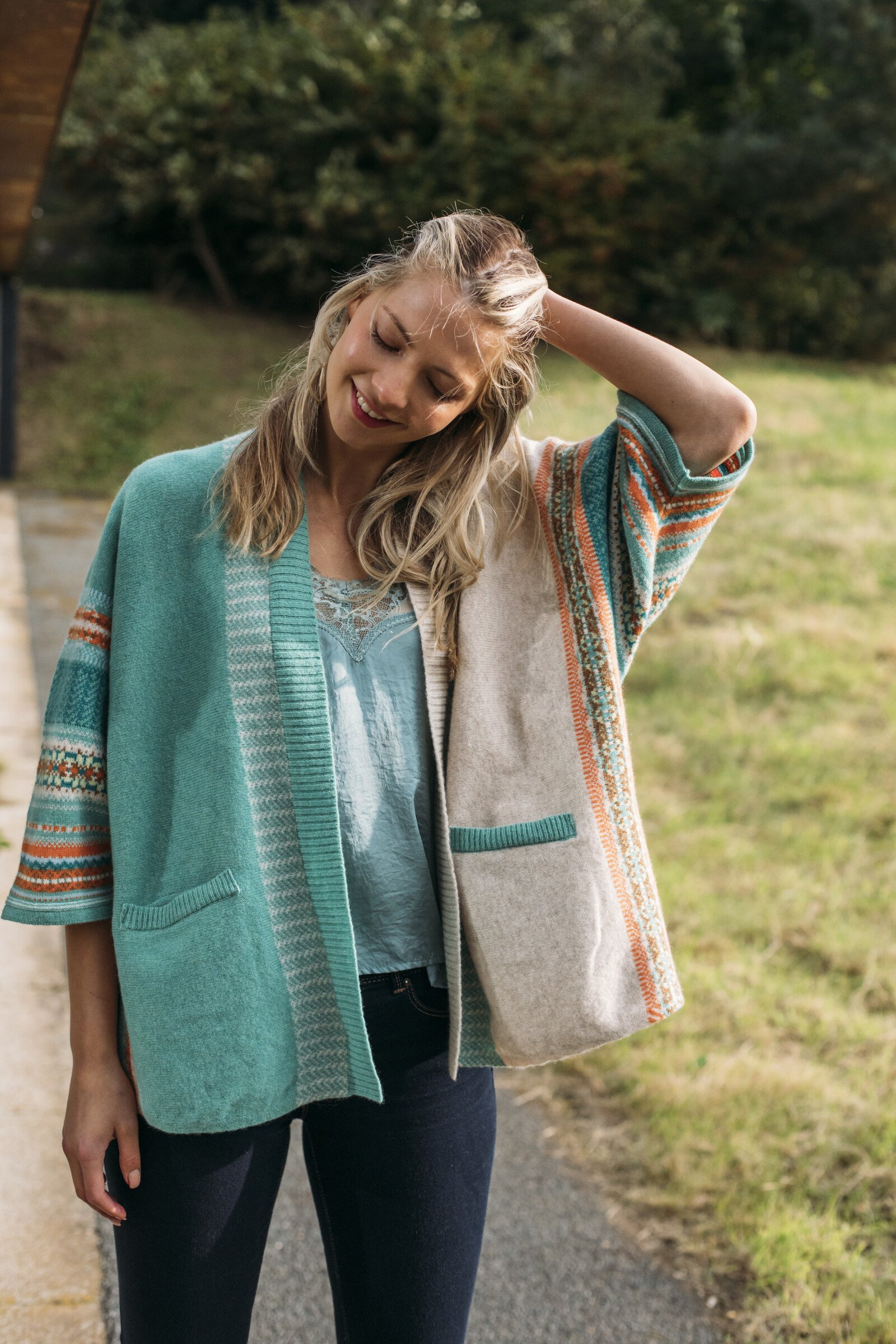 Eribé Eribé - Montrose Blanket Coat Peridot