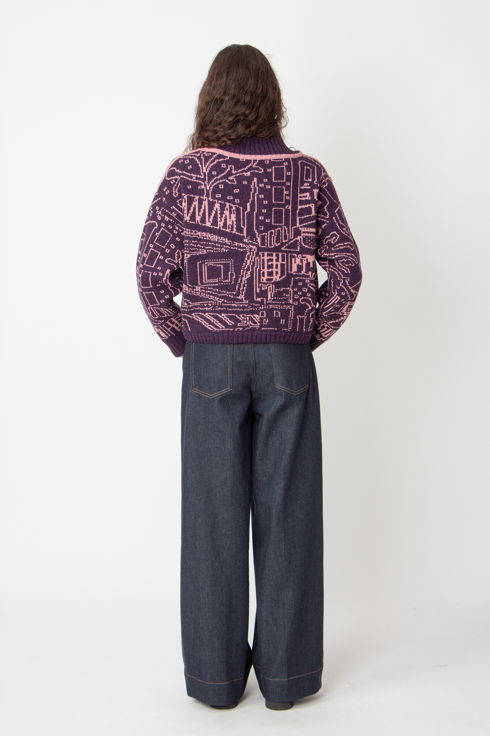 IVKO  Woman IVKO - Bomber Jacket Favela Pattern Plum