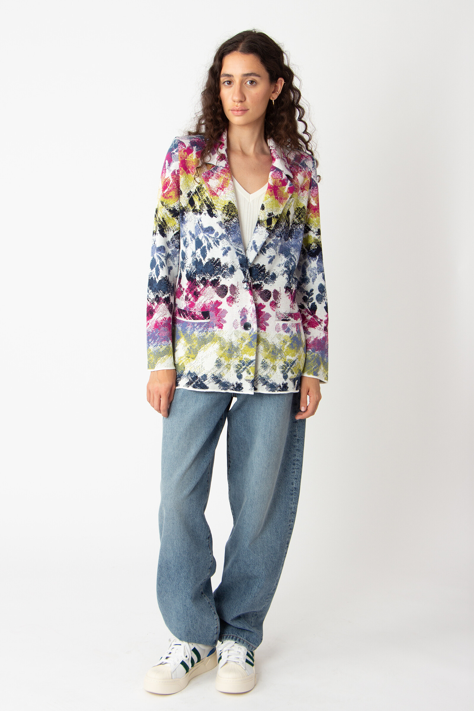 IVKO  Woman IVKO - Blazer Camouflage Pattern Off-White