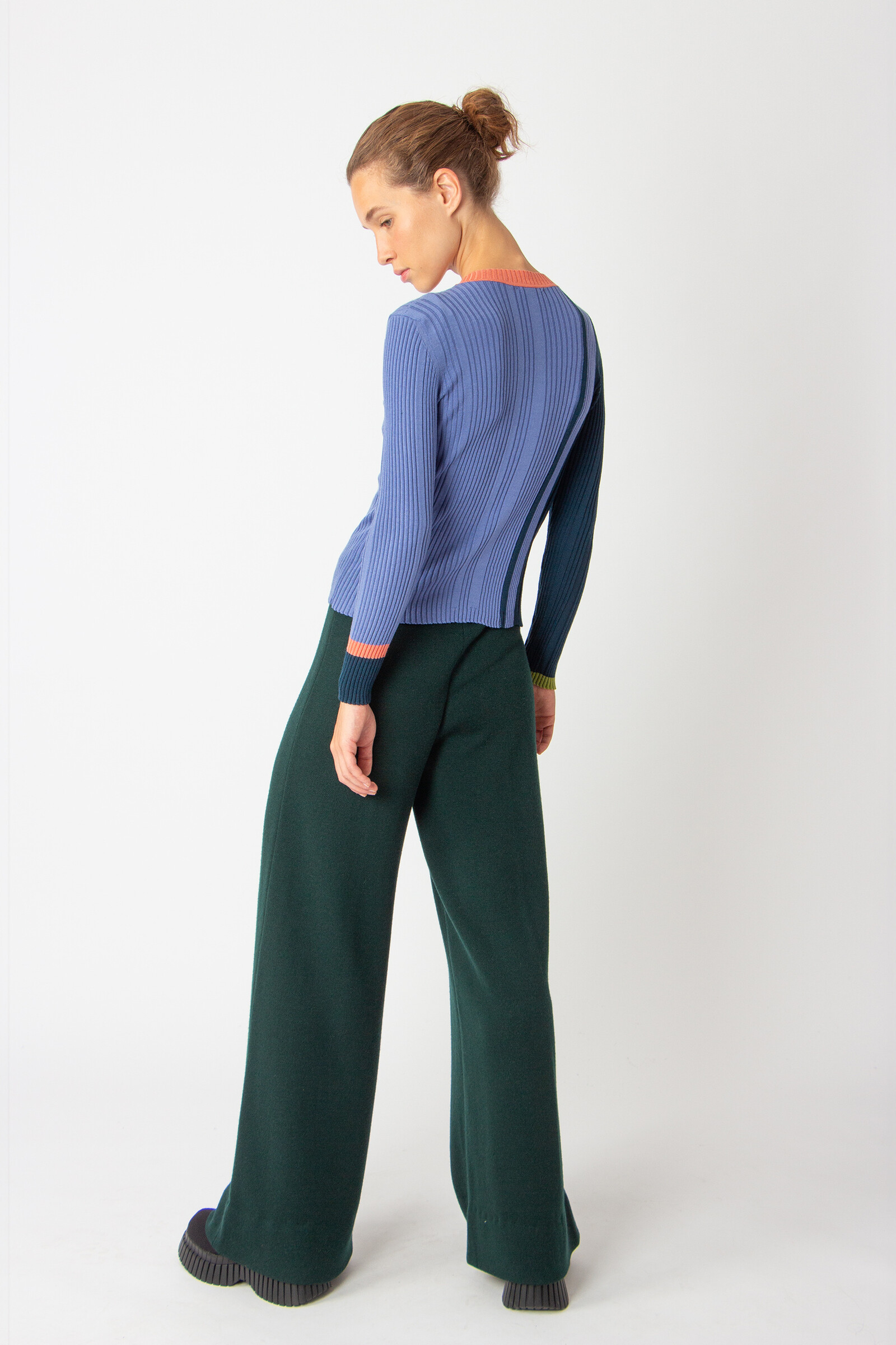 IVKO  Woman IVKO - Ribbed Pullover Contrasting Stripe Lilac