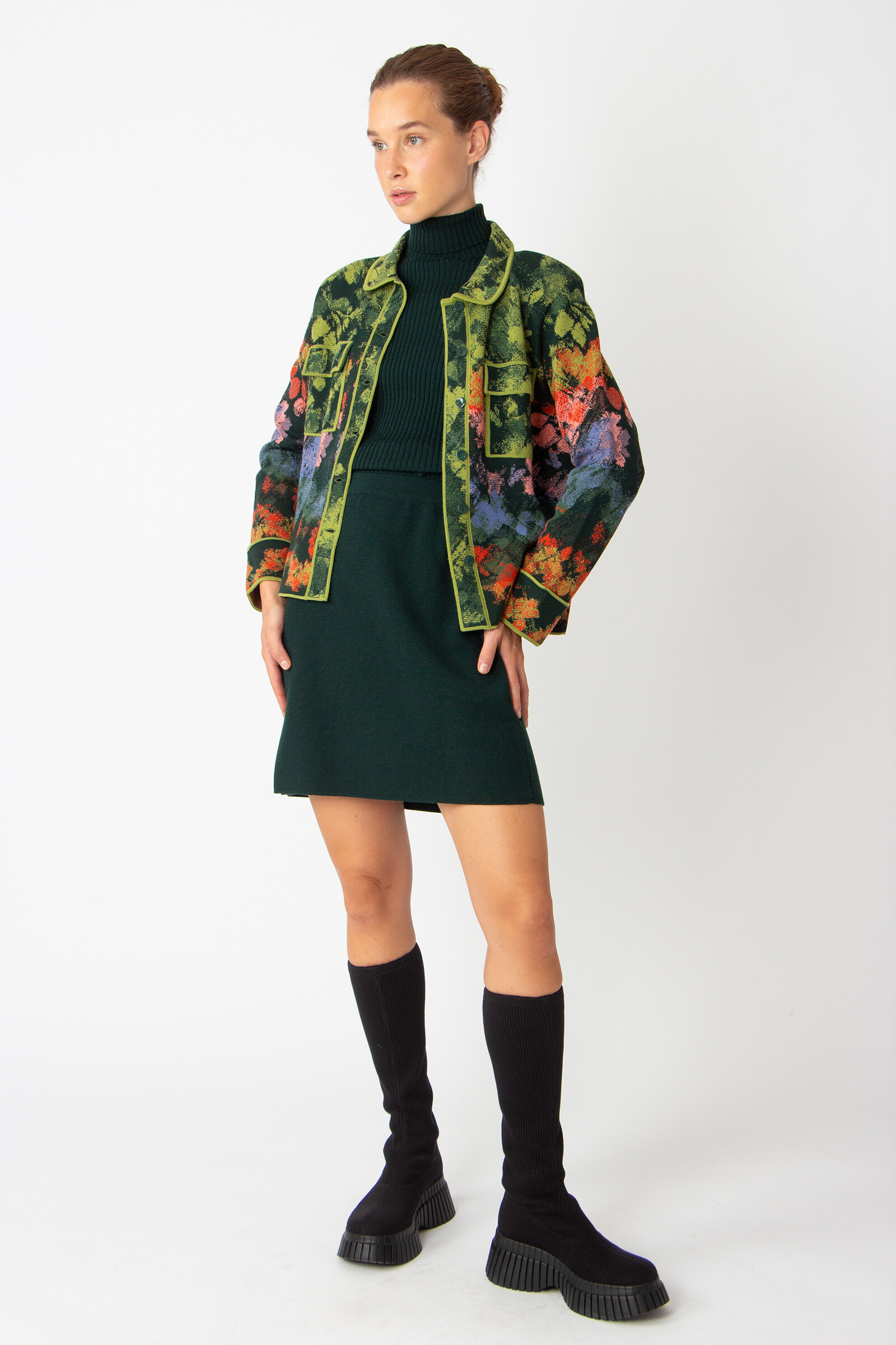 IVKO  Woman IVKO - Jacquard Jacket Camouflage Pattern Forest