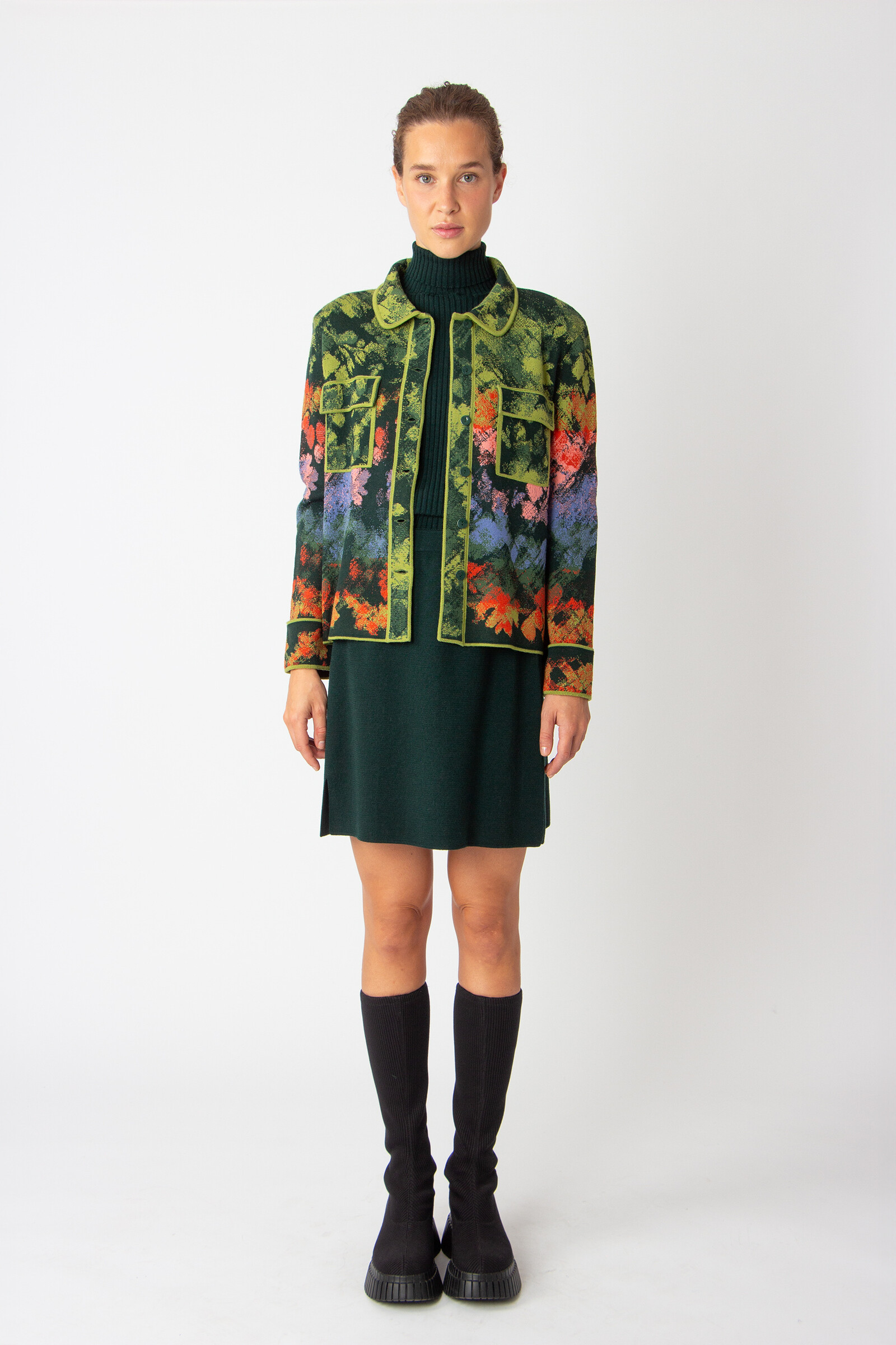 IVKO  Woman IVKO - Jacquard Jacket Camouflage Pattern Forest