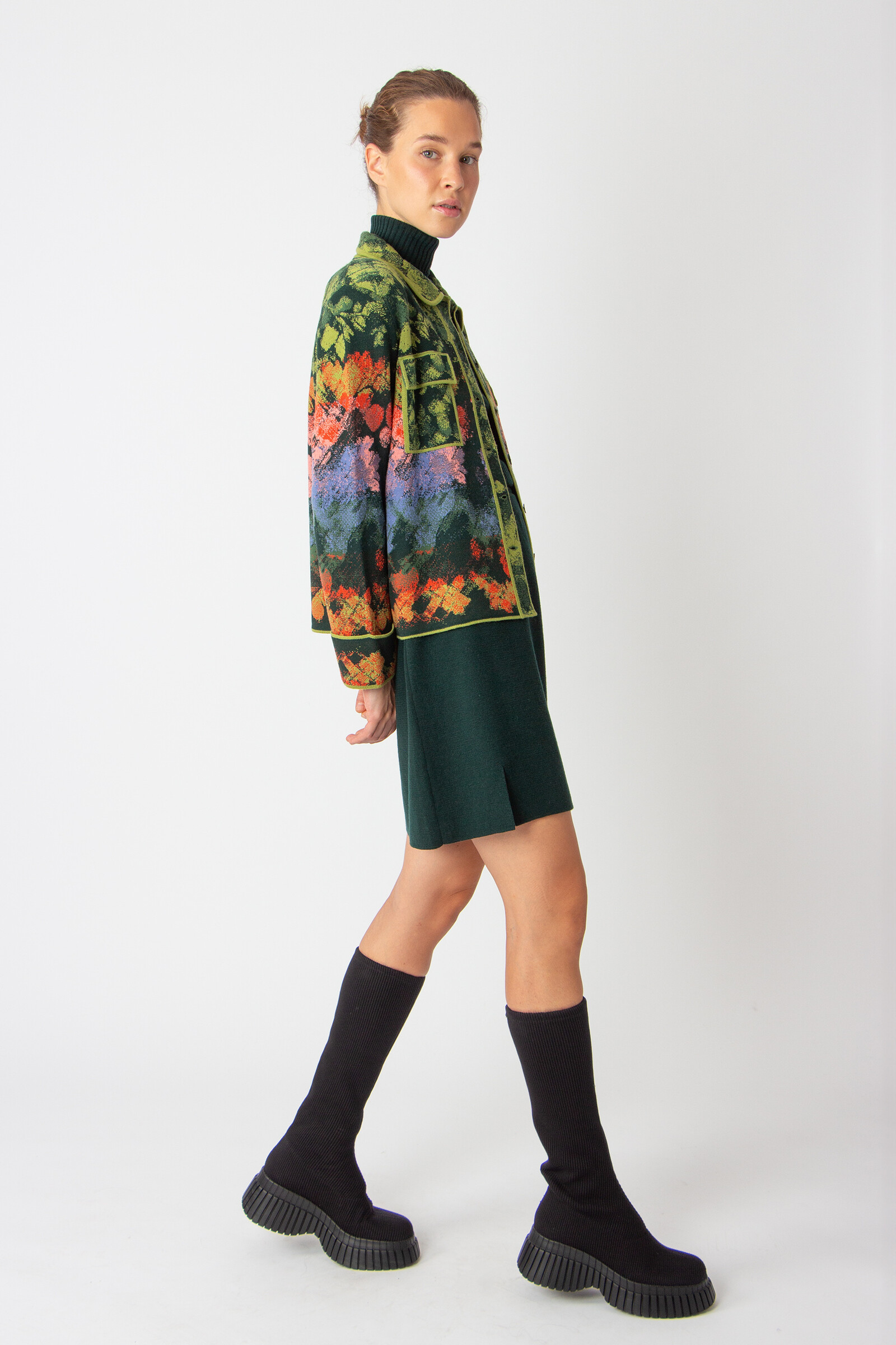 IVKO  Woman IVKO - Jacquard Jacket Camouflage Pattern Forest