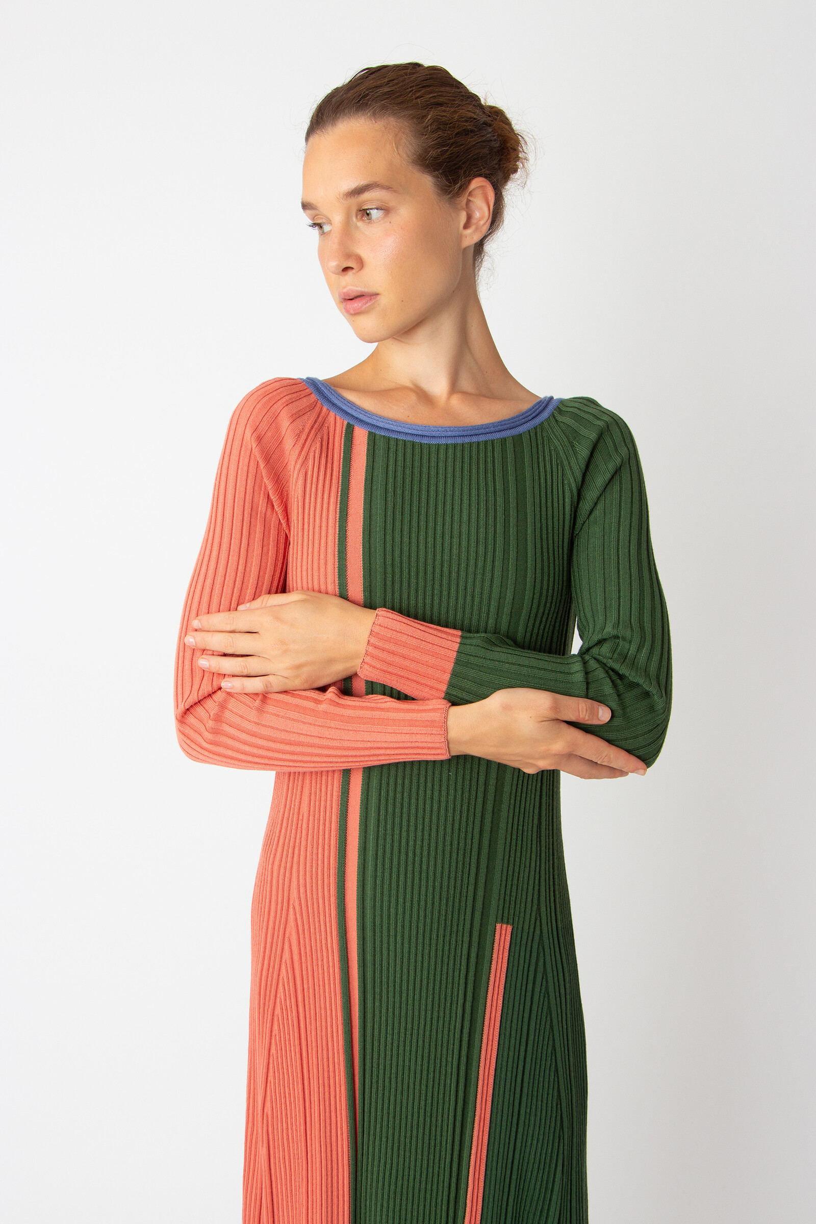 IVKO  Woman IVKO - Jacquard Dress Color Blocking Green