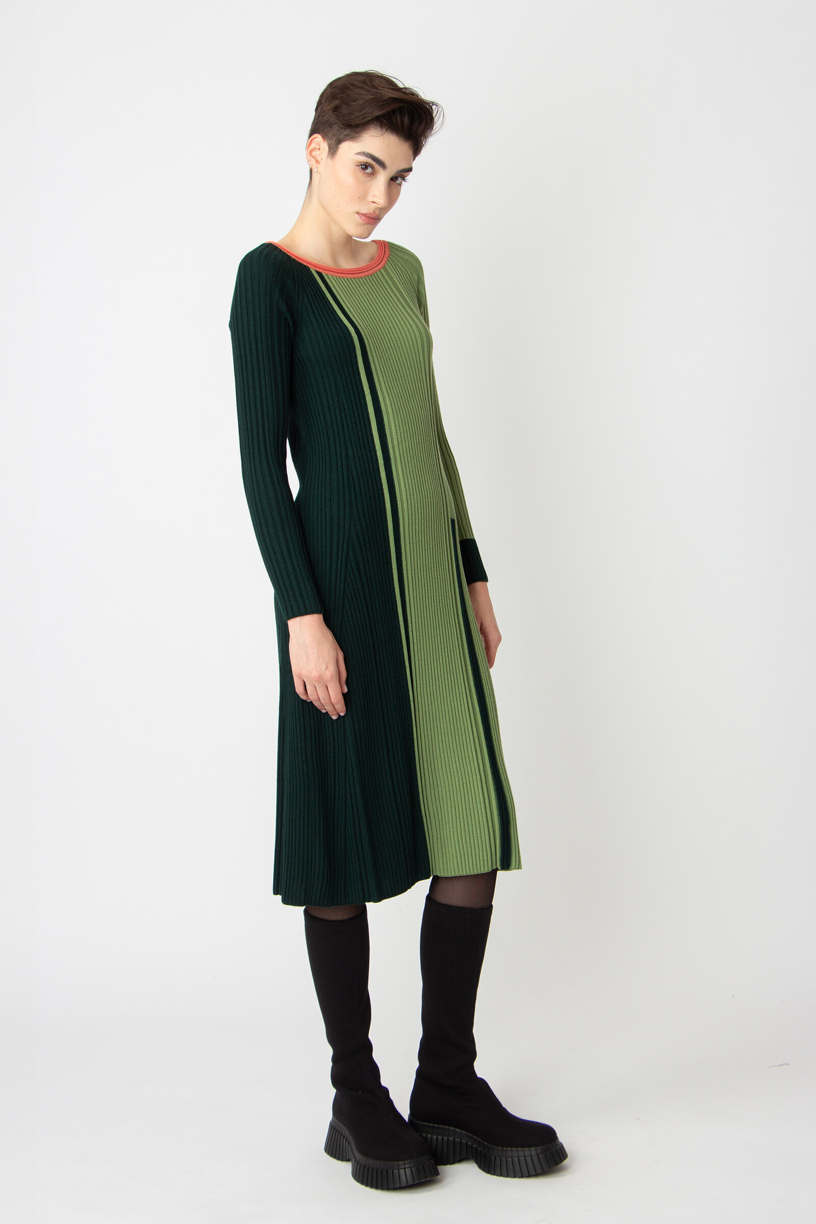 IVKO  Woman IVKO - Jacquard Dress Color Blocking Granny