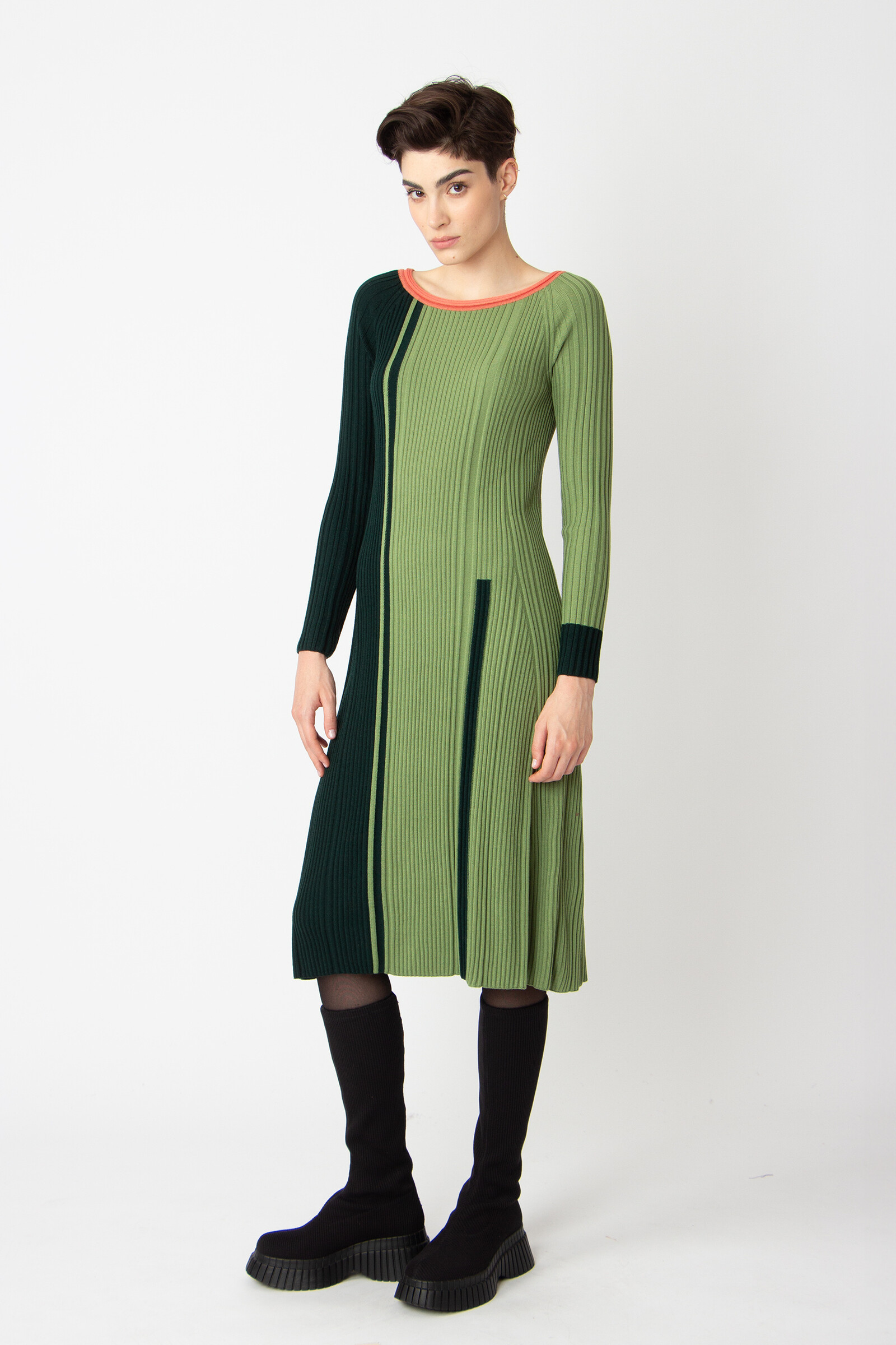 IVKO  Woman IVKO - Jacquard Dress Color Blocking Granny